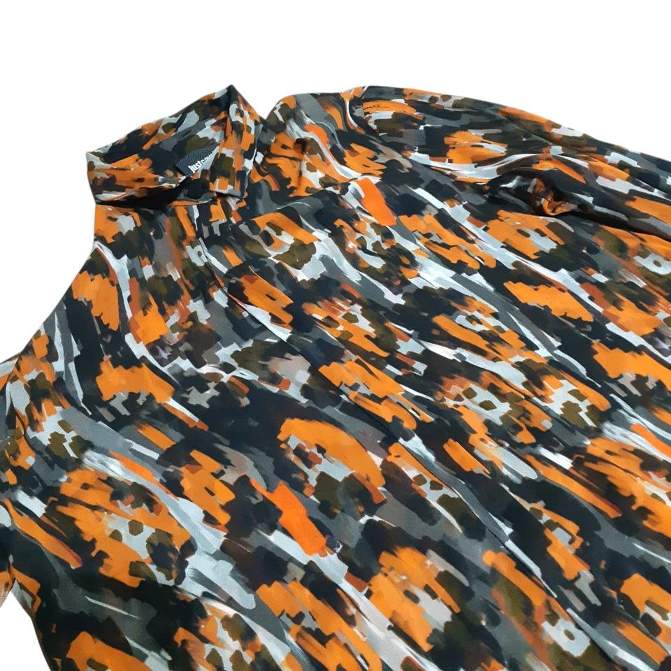 Roberto Cavalli Roberto Cavalli Just Cavalli Abstract Silk Shirt Blouse Size XS / US 0-2 / IT 36-38 - 6 Thumbnail