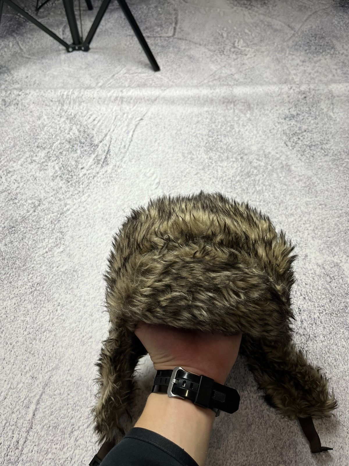 20471120 Vintage fuzzy mohair japanese ushanka hat avant garde Size ONE SIZE - 5 Thumbnail