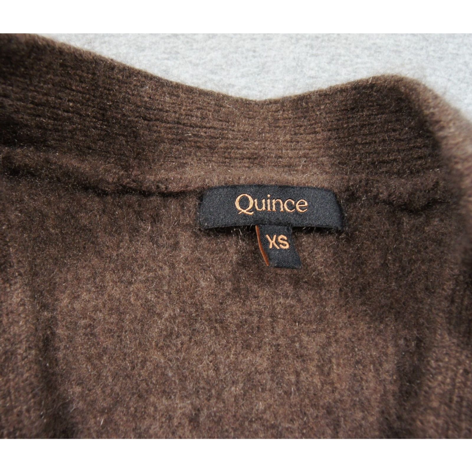 Quince Quince Sweater Womens XS Brown Cardigan Oversized Cashmere Boyfriend Short Sleeve Knit All Seasons Cardigan Mens Womens GirLs Size XS / US 0-2 / IT 36-38 - 6 Thumbnail