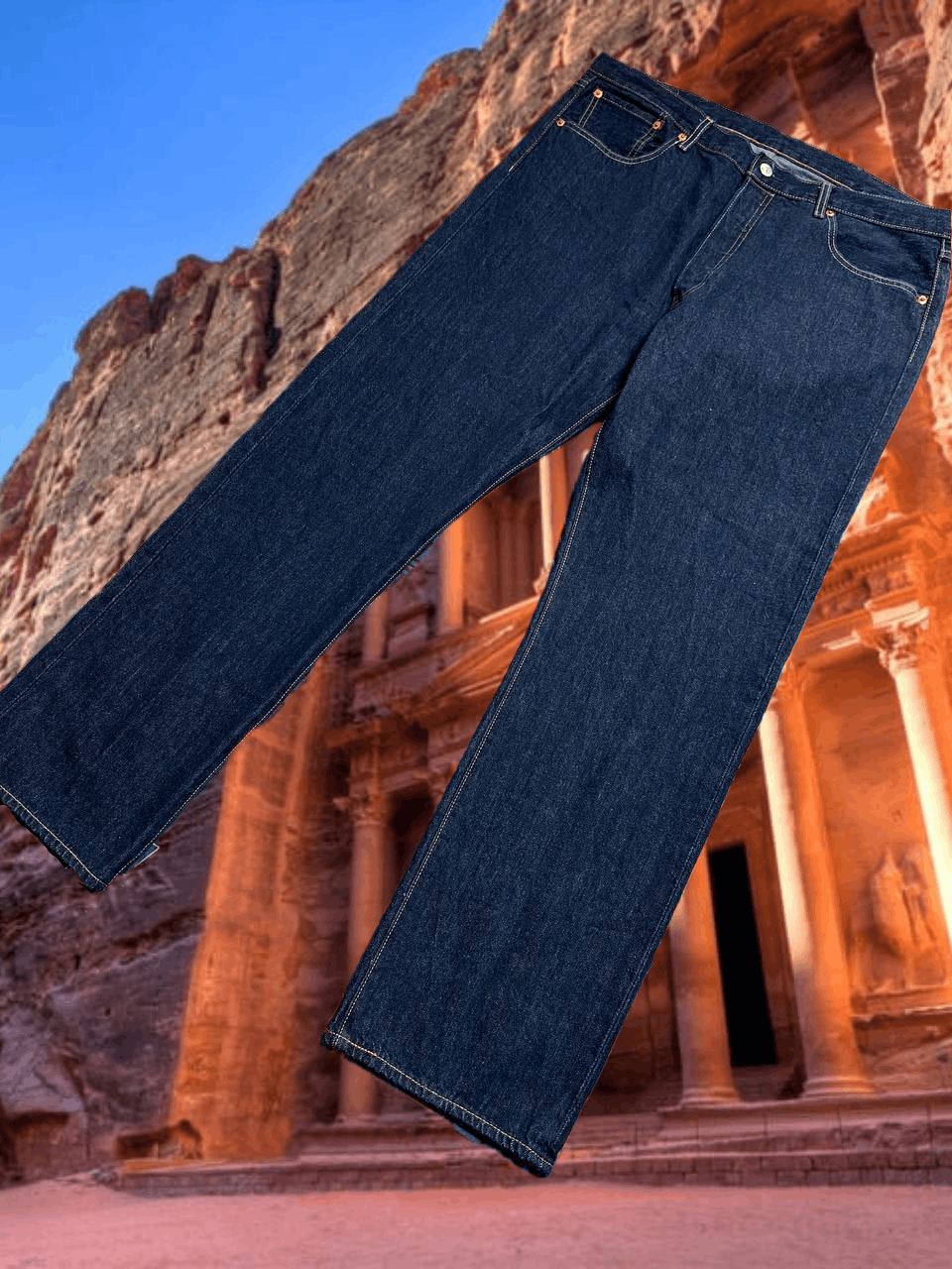 Levi's vintage blue jeans Levi's 501 crazy Y2K w38 streetwear Size US 38 / EU 54 - 1 Thumbnail