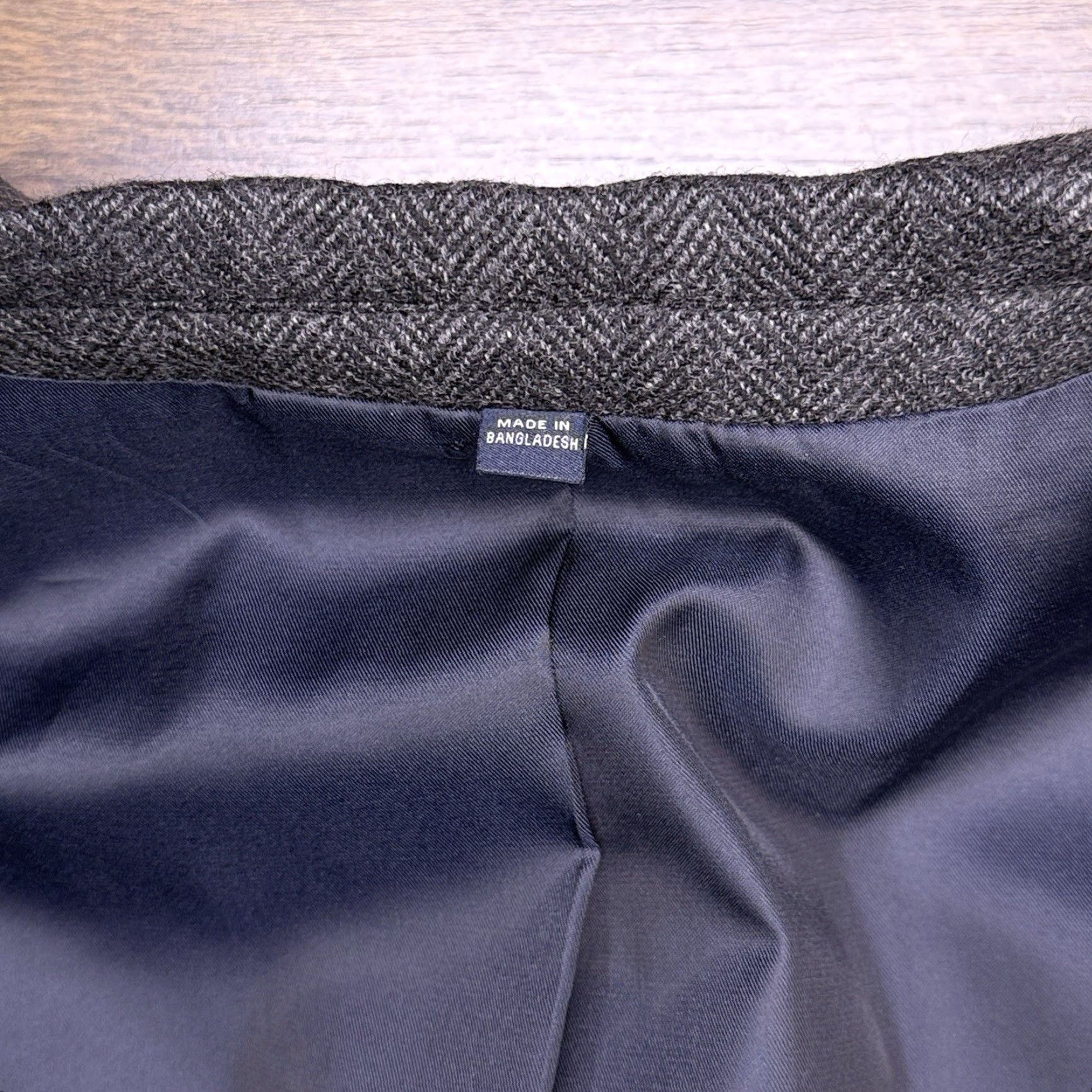 Jos. A. Bank Jos A Bank Tailored Fit Tweed Blazer 42 Long Gray Sport Coat Size 42R - 5 Thumbnail