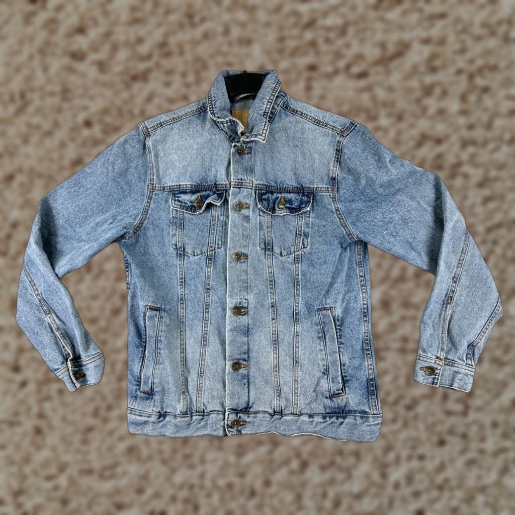 Cotton On VINTAGE 91 Cotton On Jacket Denim Blue Button Up Pockets Women Medium 80s 90s Womens Size M / US 6-8 / IT 42-44 - 1 Thumbnail