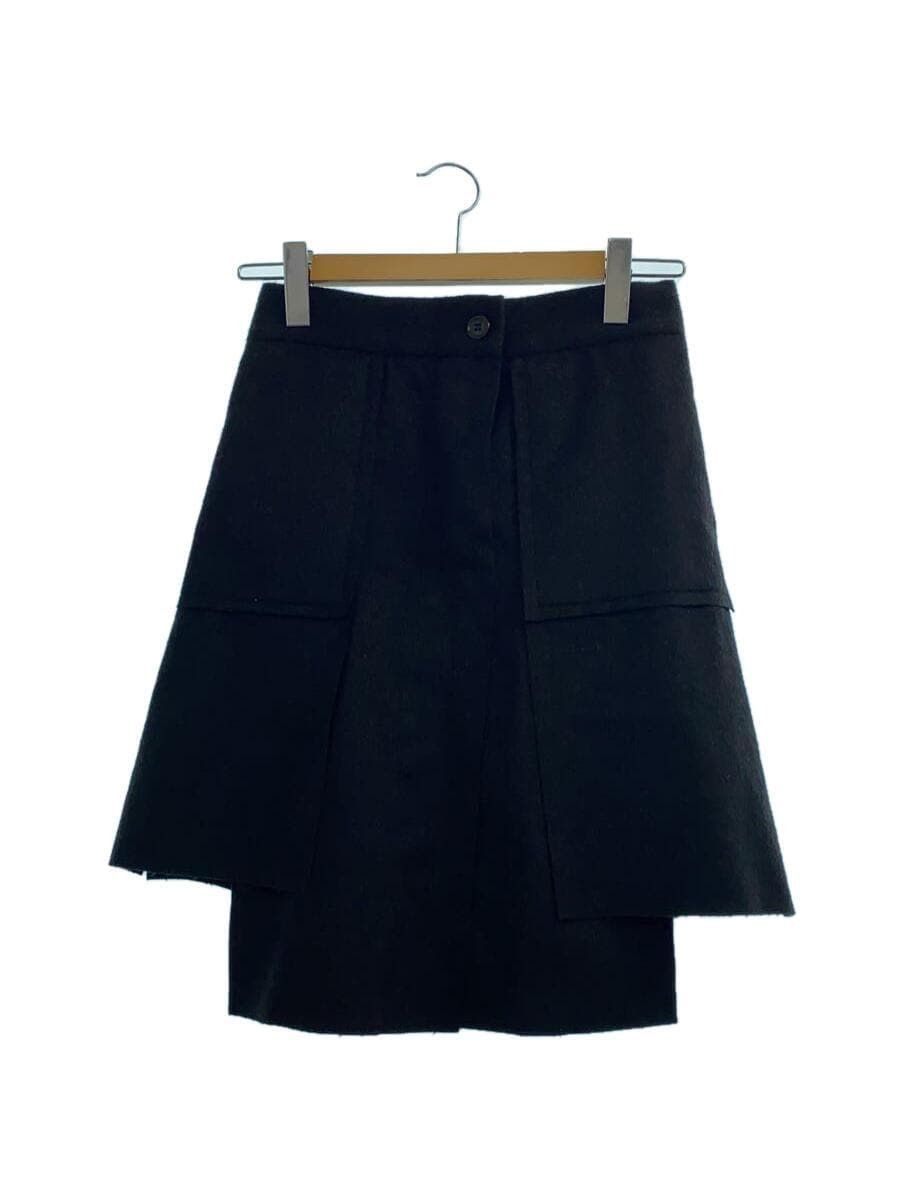 image of Vivienne Westwood Wool Midi Skirt in Black, Women's (Size 28)