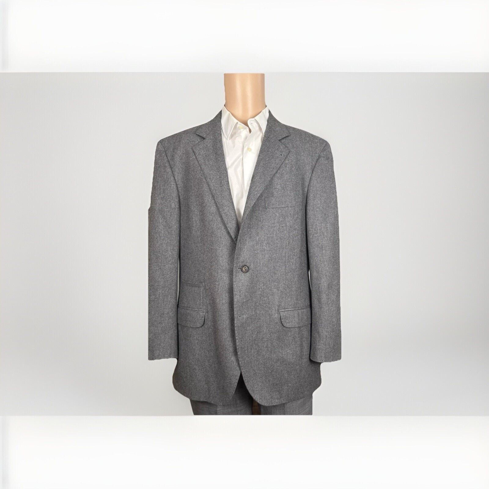 Brunello Cucinelli Brunello Cucinelli Gray Flannel Tweed Blazer 54/44 Size 44R - 1 Thumbnail