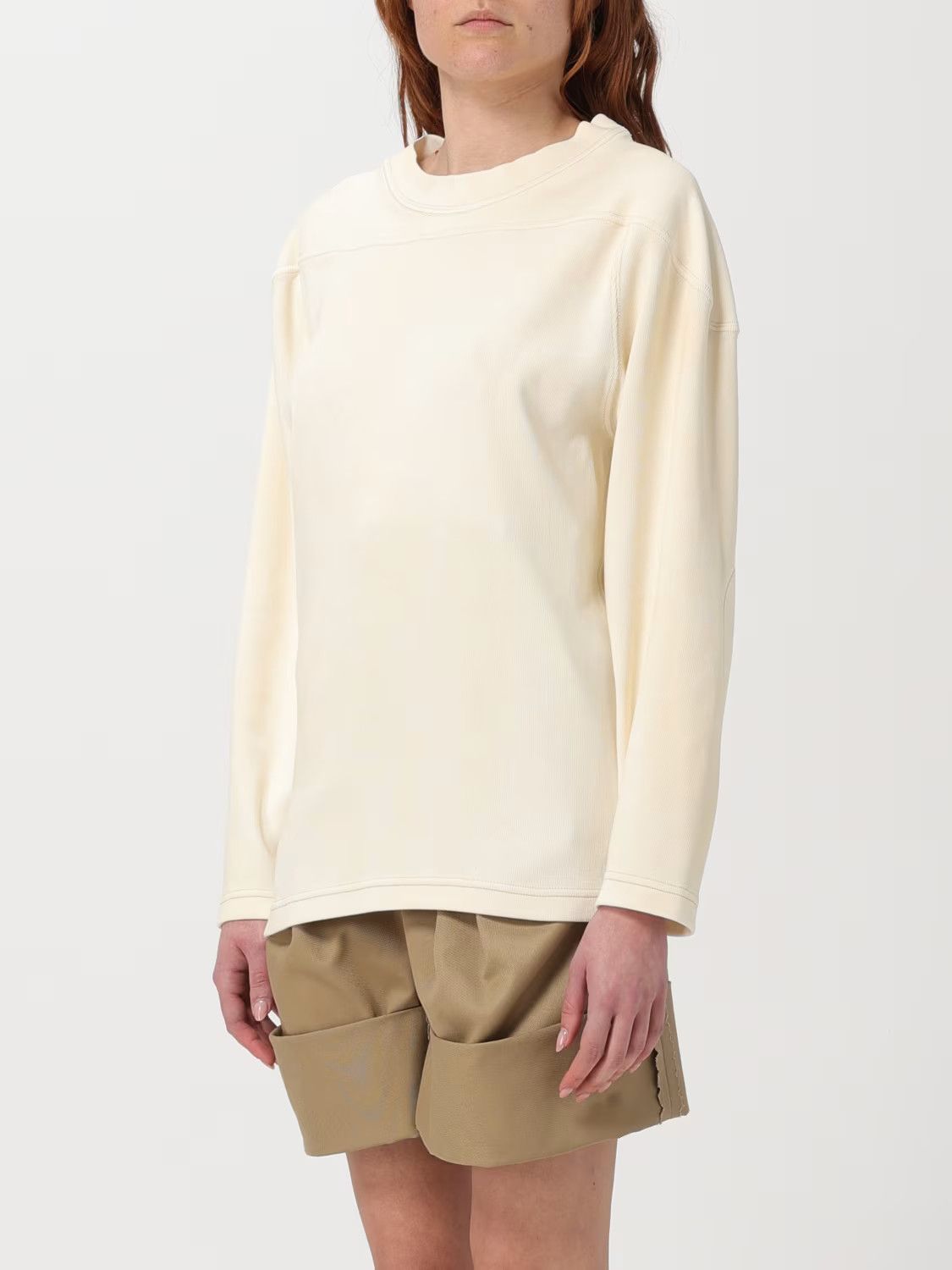 Maison Margiela o1s22i1n0724 Crewneck Sweatshirt in Ivory Size L / US 10 / IT 46 - 4 Thumbnail