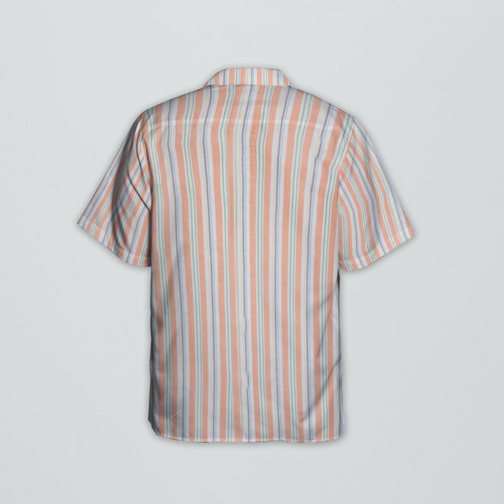 Designer Classic-Collar Striped Cotton Shirt Size US M / EU 48-50 / 2 - 3 Thumbnail