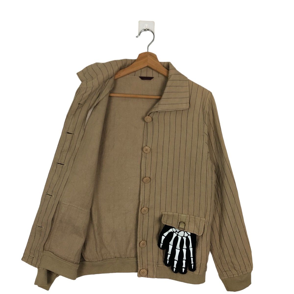 Issey Miyake 🔥VINTAGE PIN STRIPE BOMBER JACKET TORINO ISSEY MIYAKE Size US M / EU 48-50 / 2 - 8 Thumbnail