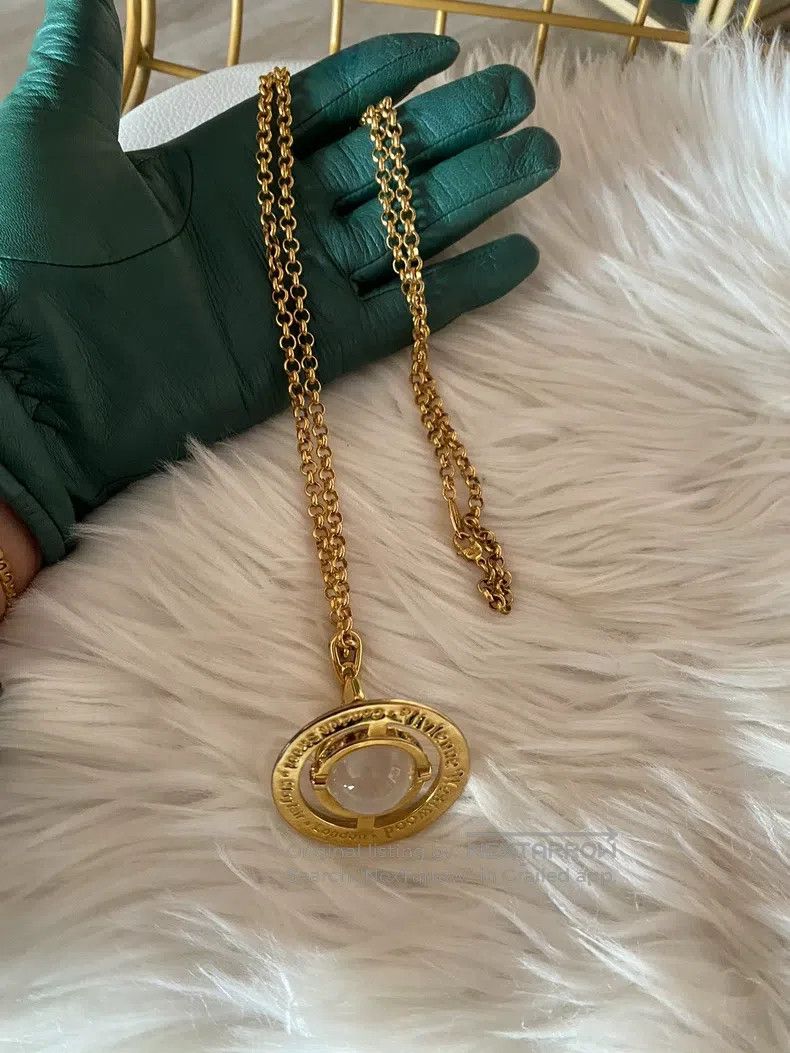 Vivienne Westwood Vivienne Westwood Large gold orb necklace Size ONE SIZE - 5 Thumbnail