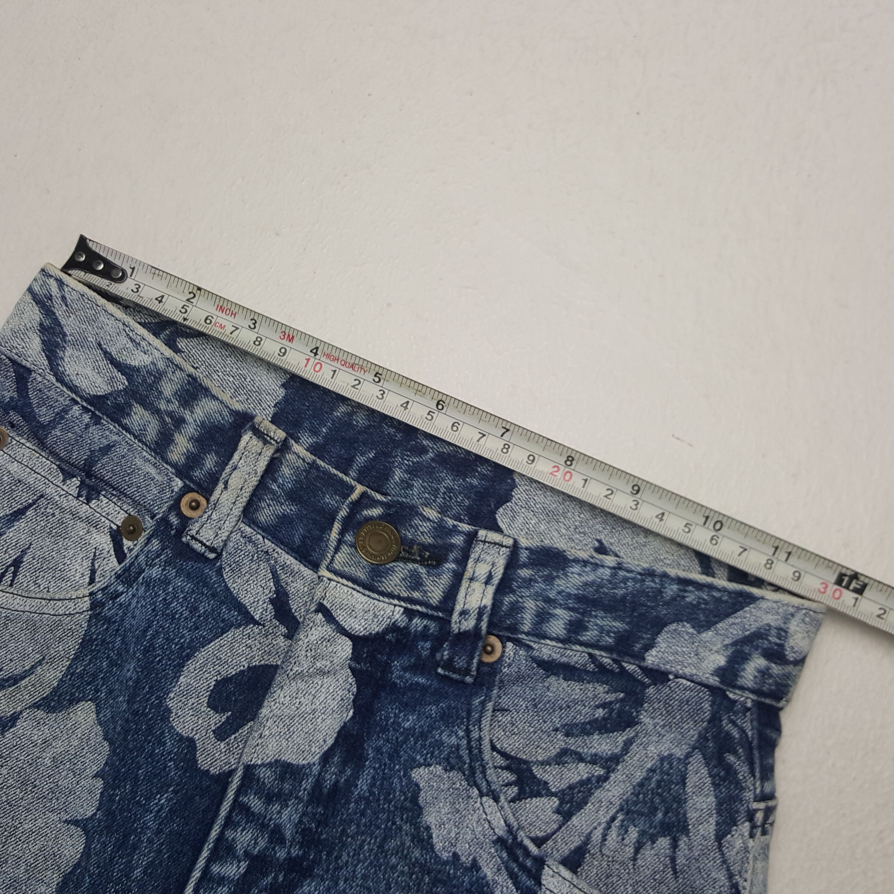 Vintage Vintage RYU Sports American Flower Design Skinny Denim Jeans Size US 26 / EU 42 - 10 Thumbnail
