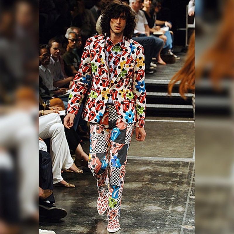 Comme des Garcons Comme Des Garçons 2006SS Rolling Stones Patchwork Pants Size US 31 - 6 Thumbnail