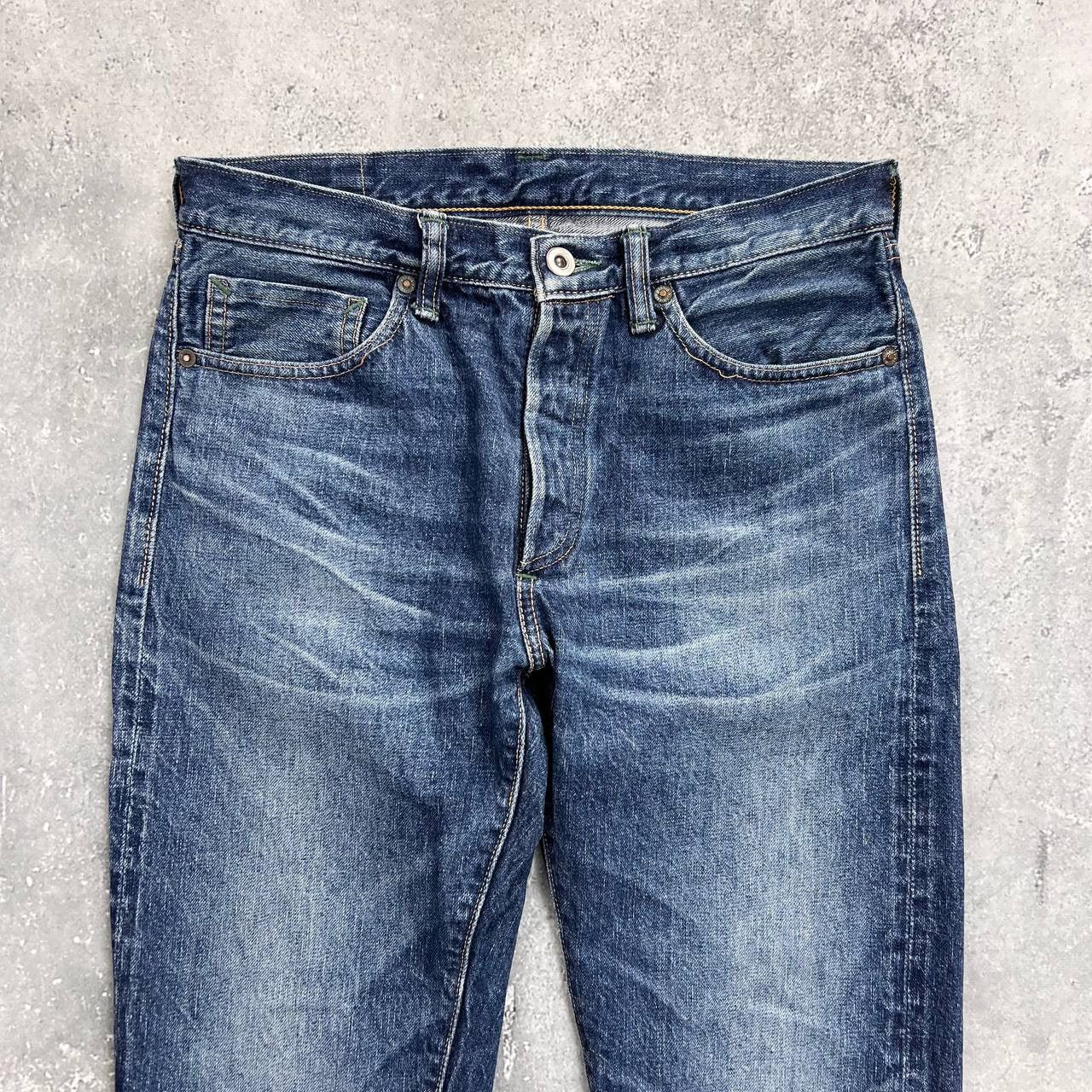 Warehouse & Co. Brown-Duck Digger by Warehouse & Co Selvedge Jeans Blue W30 Size US 30 / EU 46 - 7 Thumbnail