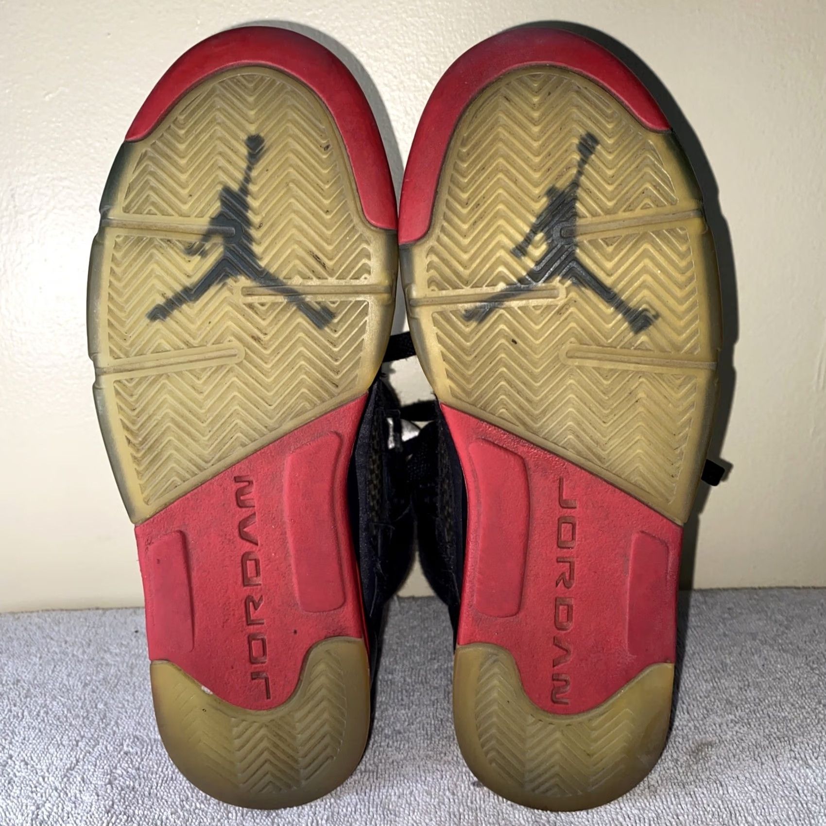 Nike VINTAGE Nike Air Jordan 5 V Retro Satin Bred Sneakers 440888-006 Women’s Size 6 Black Satin Retro Nike Air Sneaker Women’s Mens Size US 7 / IT 37 - 8 Thumbnail