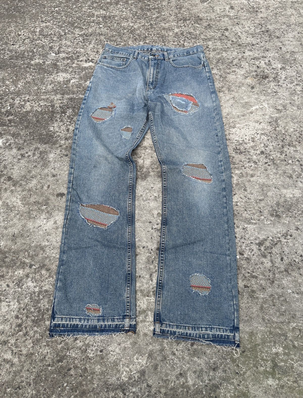 Other Y2K Vintage Custom Jeans Streetwear Style USA L Rare Size US 34 / EU 50 - 1 Thumbnail