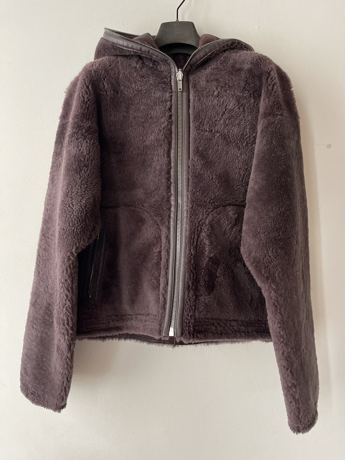 Rick Owens FW23 Luxor Reversible Shearling Sealed Jacket Amethyst Size US M / EU 48-50 / 2 - 1 Thumbnail