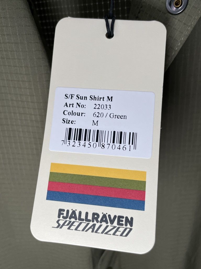 Fjallraven FJALLRAVEN Specialized Biking Hiking Green S/F Sun Shirt Size US M / EU 48-50 / 2 - 13 Thumbnail