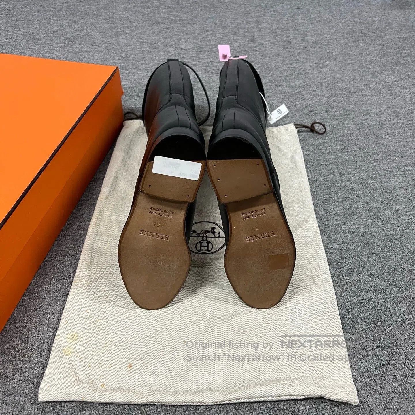 Hermes Hermes Kelly Deduction: High-top Knight Boots| Size US 5.5 / IT 35.5 - 5 Thumbnail