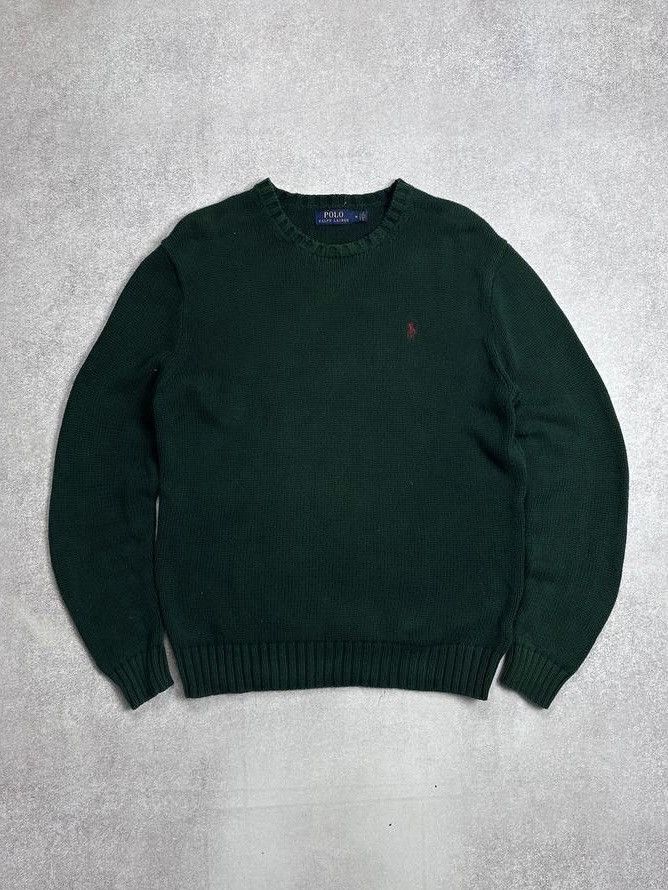 Polo Ralph Lauren Vintage Polo Ralph Lauren Big Knit Sweater Y2K M Size US M / EU 48-50 / 2 - 1 Thumbnail