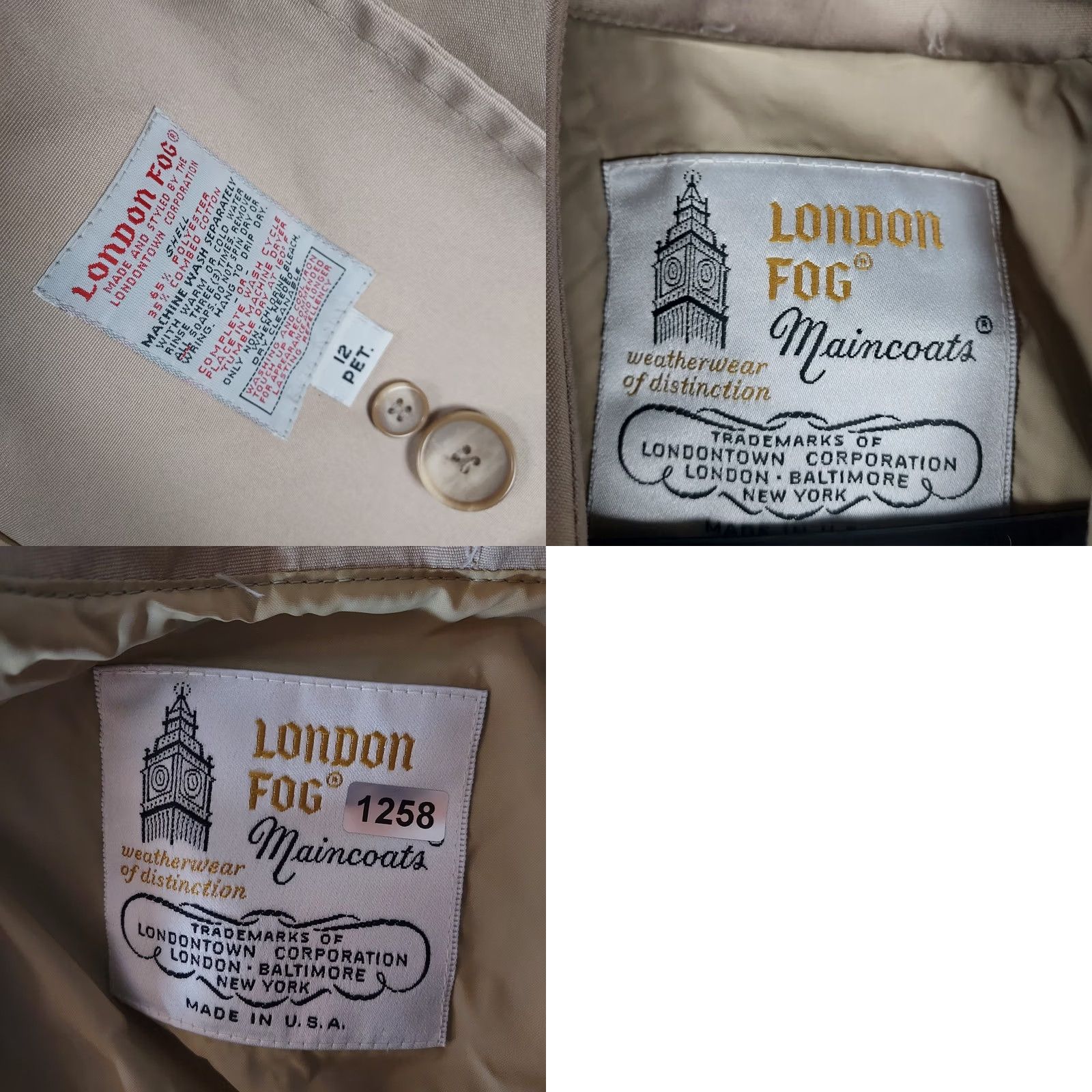London Fog VINTAGE London Fog Trench Coat Beige 12P Women’s Double Breasted Long Coat USA Mens? Size XL / US 12-14 / IT 48-50 - 8 Thumbnail