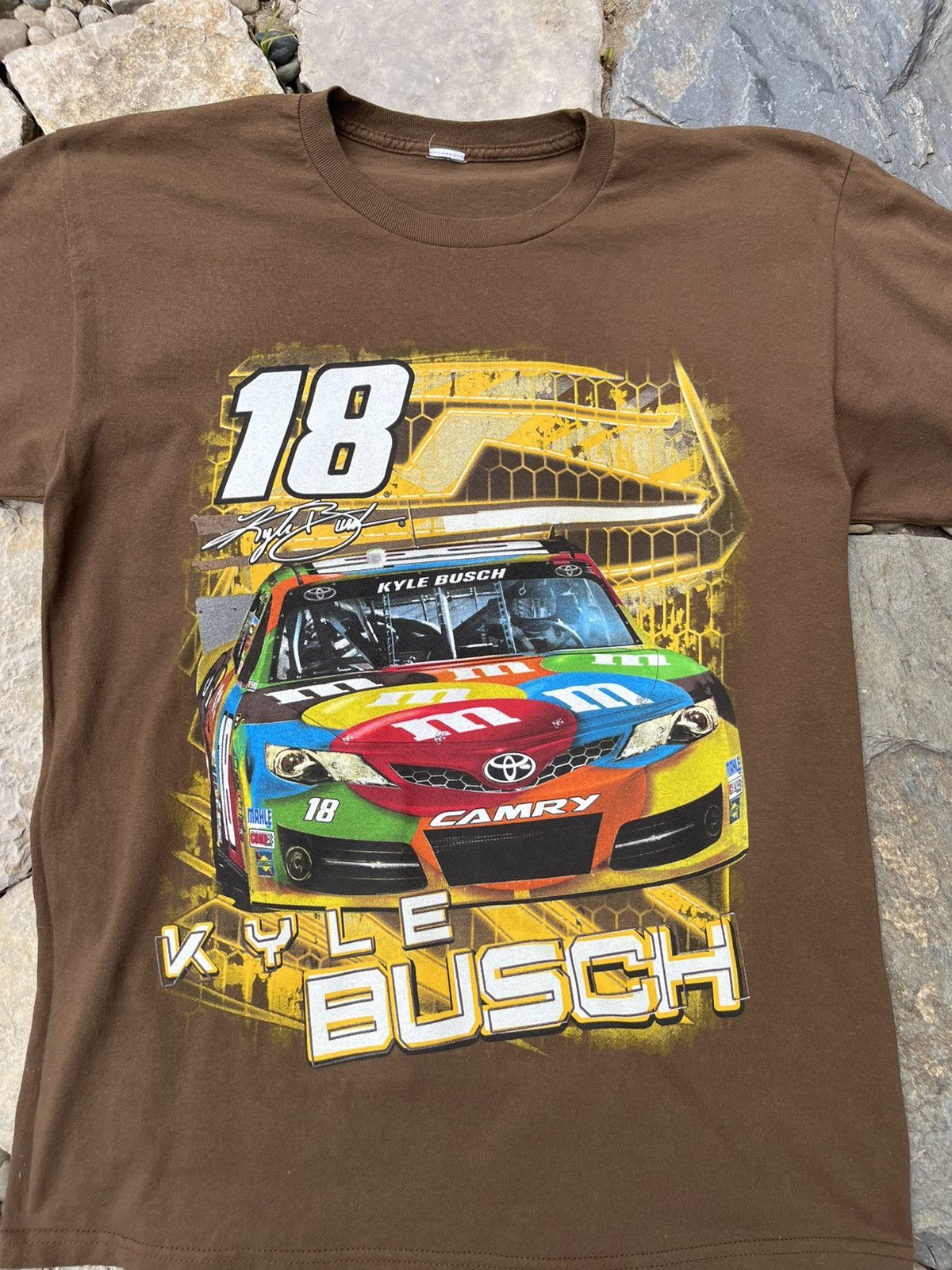 NASCAR × Vintage Vintage NASCAR M&Ms Kyle Busch moto t-shirt 18 toyota cars Size US L / EU 52-54 / 3 - 3 Thumbnail