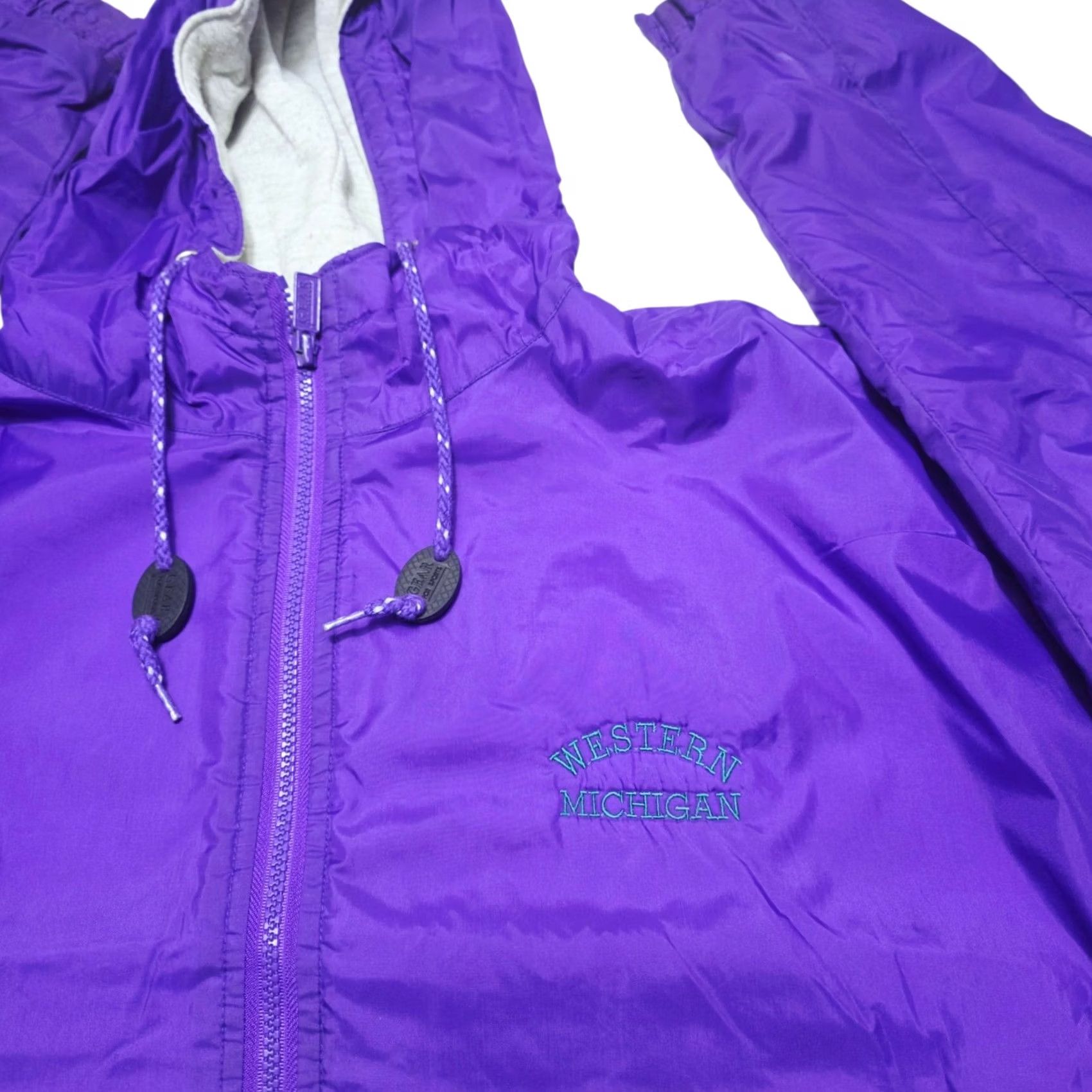 Vintage VINTAGE Western Michigan Gear For Sports Lined Windbreaker Jacket Small Men's 90's Size US S / EU 44-46 / 1 - 2 Thumbnail