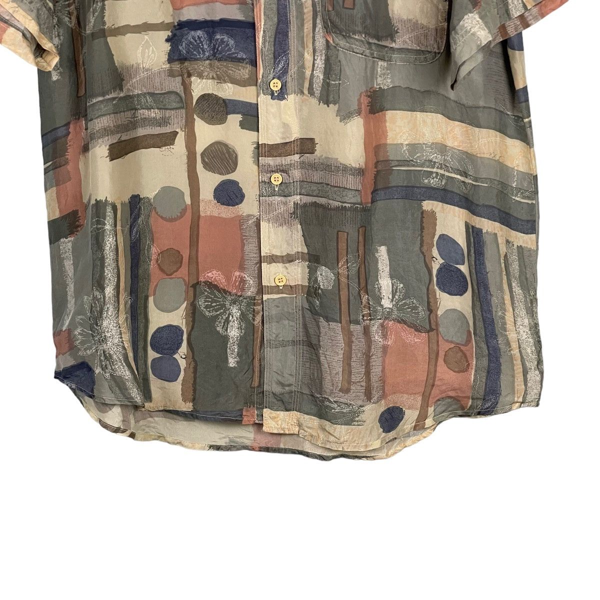 Designer Vintage Spring Italy Silk Shirt Size US S / EU 44-46 / 1 - 5 Thumbnail