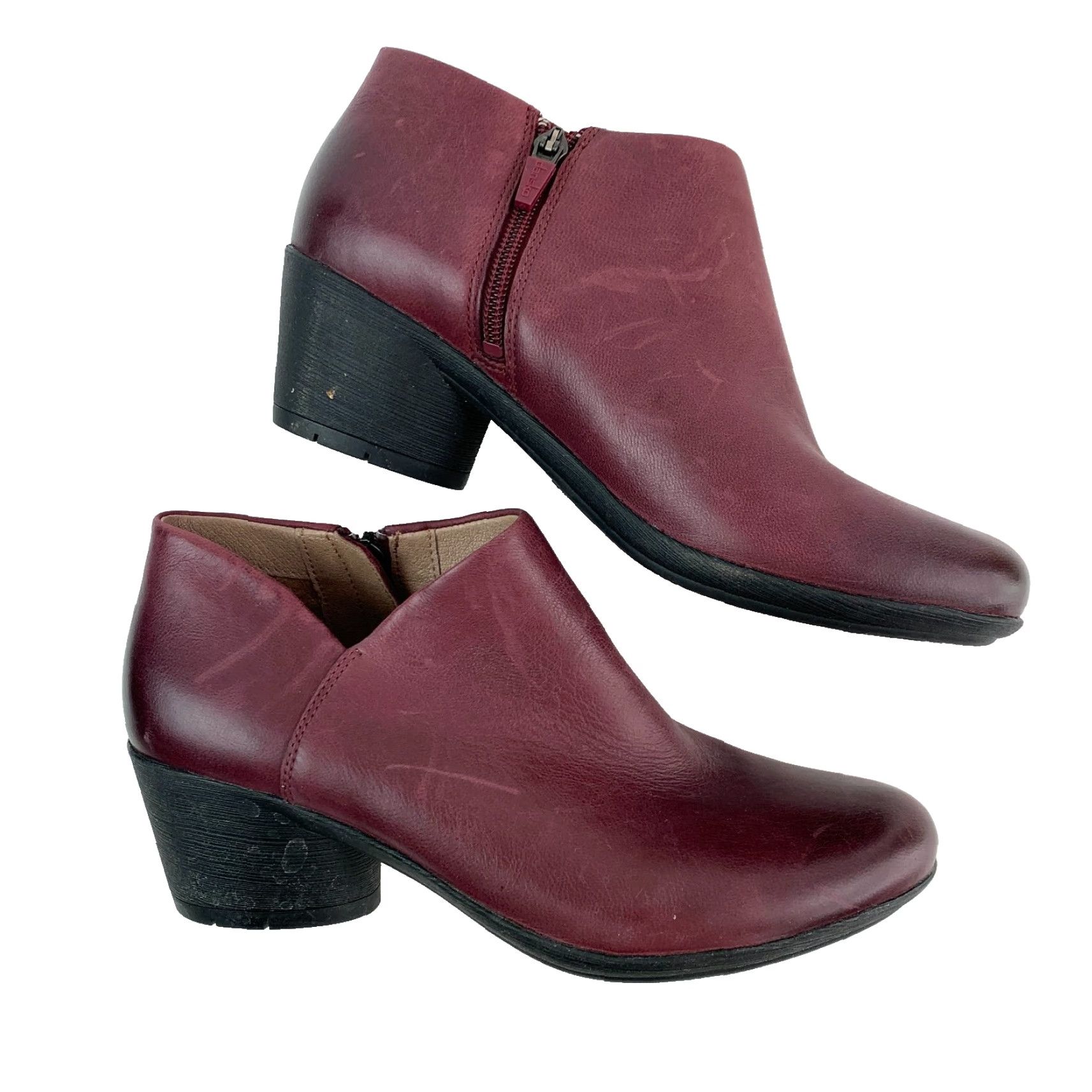 Dansko Dansko Raina Homme Bootie Leather Ankle Boots Red Leather Mid 2-2.9in EU 38 US 7.5-8 Womens Size US 8 / IT 38 - 4 Thumbnail