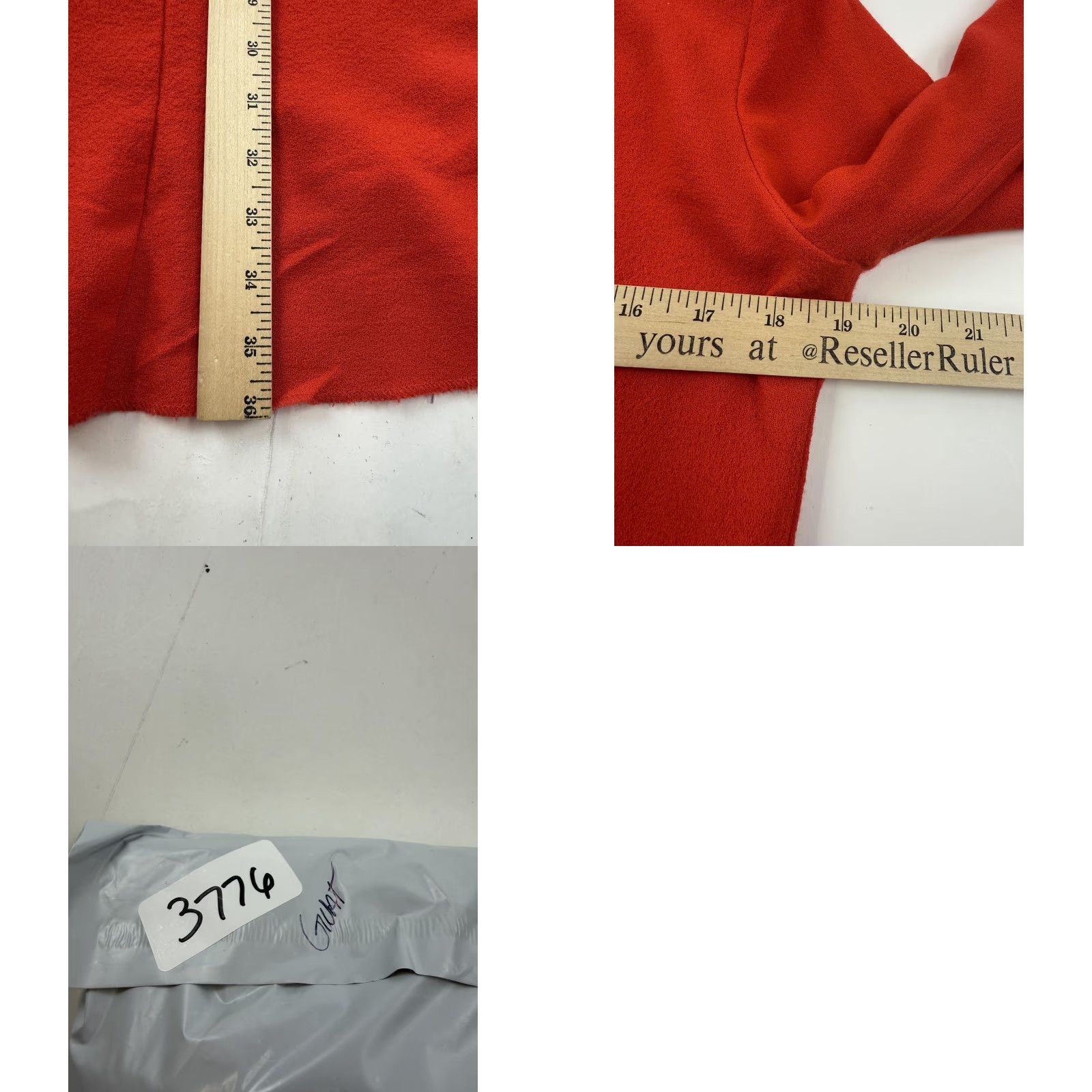 Vintage Goat Dress Womens 8 Red Wool Mock Neck Shift 3/4 Sleeve Button Detail Short Size 30" / US 8 / IT 44 - 9 Thumbnail