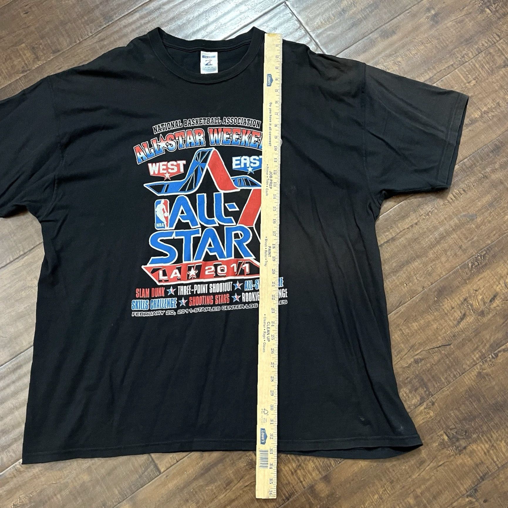 NBA VINTAGE NBA All Stars Kobe Bryant 2011 T-Shirt 2XL Black Men Short Sleeve Lakers Pau Gasol Lebron James Kevin Durant Carmelo Anthony Rap Tee Size US XXL / EU 58 / 5 - 6 Thumbnail