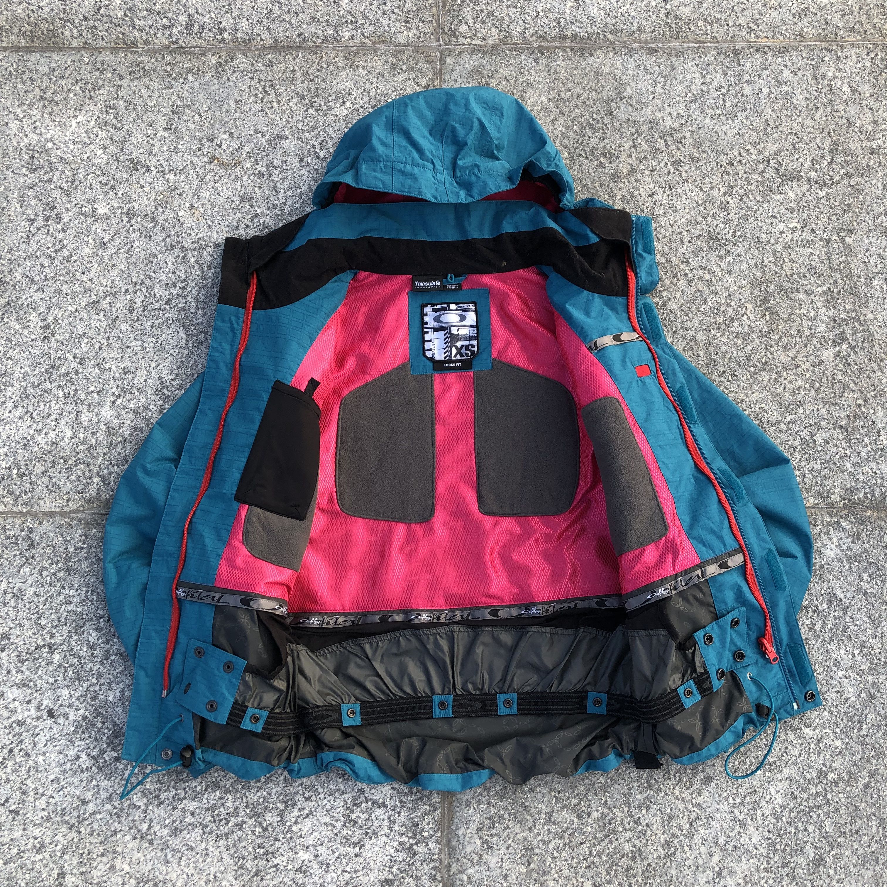 Oakley 00s Oakley Technical Ski Jacket Teal Blue Magnetic Closure Size US XS / EU 42 / 0 - 9 Thumbnail