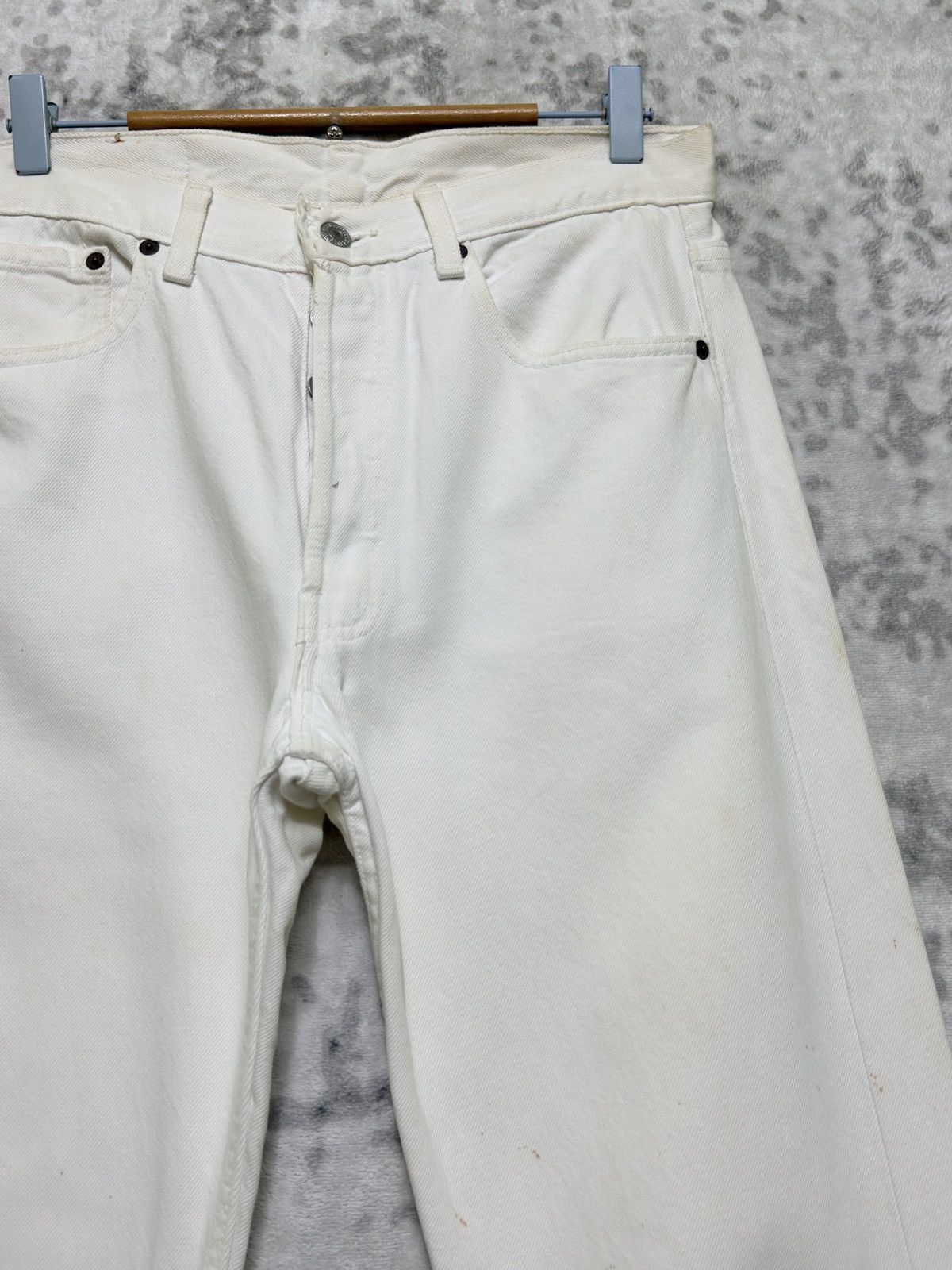 Levi's Vintage 80s LEVI'S 501 White Single R Denim Jeans Size US 30 / EU 46 - 5 Thumbnail