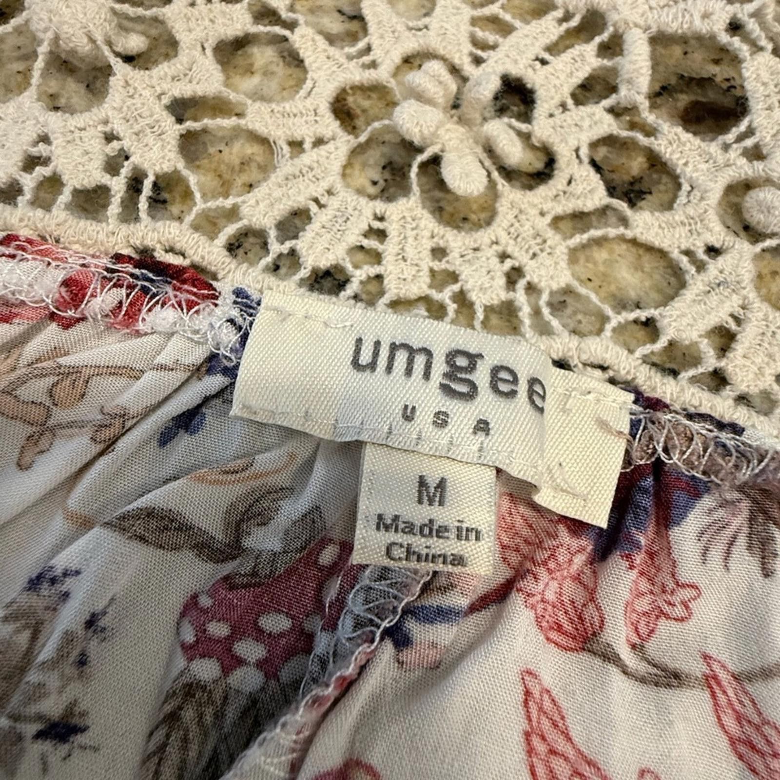 Other Umgee boho floral lace lagenlook top SZ M Size M / US 6-8 / IT 42-44 - 5 Thumbnail