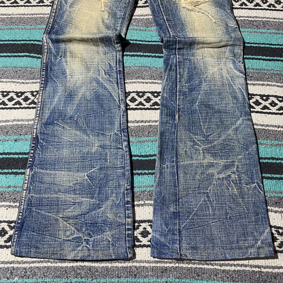 Number (N)ine 2000s Ozz First - Mud Distressed Denim Size US 29 - 11 Thumbnail