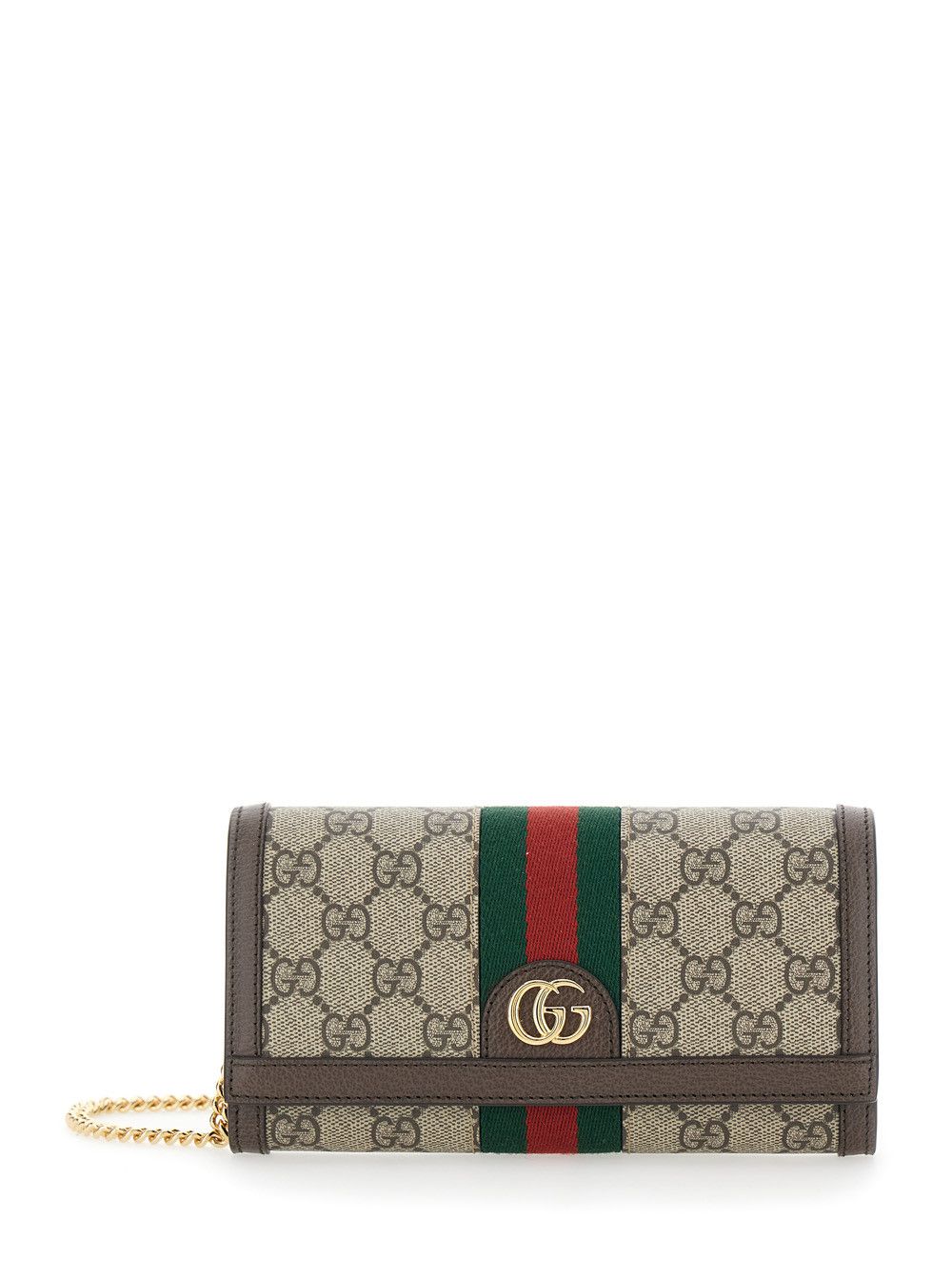 Gucci Beige Mini 'Ophidia' Tote Bag with GG Plate and Web Detail on the Front in GG Canvas and Leather for Women Size ONE SIZE - 1 Thumbnail