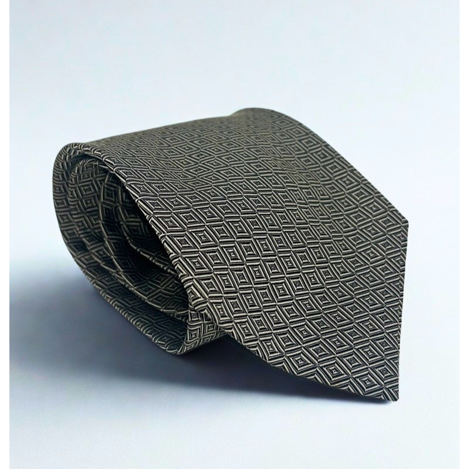 Polo Ralph Lauren Polo Ralph Lauren Handmade Silk Tie Geometric Diamond Size ONE SIZE - 3 Thumbnail