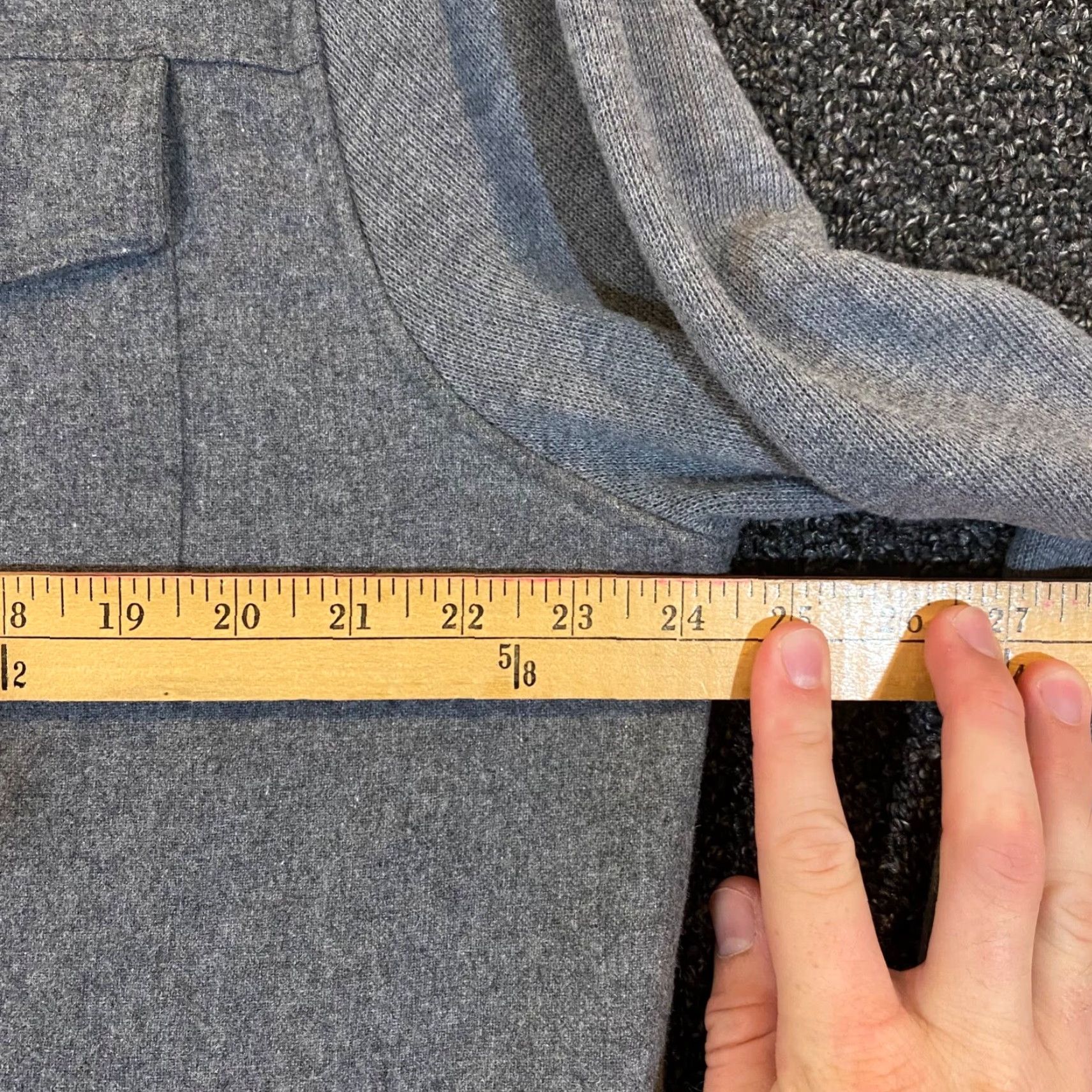 Banana Republic Banana Republic Sweater Mens XL Gray Wool Epaulet Chore Guayabera Jacket Size US XL / EU 56 / 4 - 7 Thumbnail