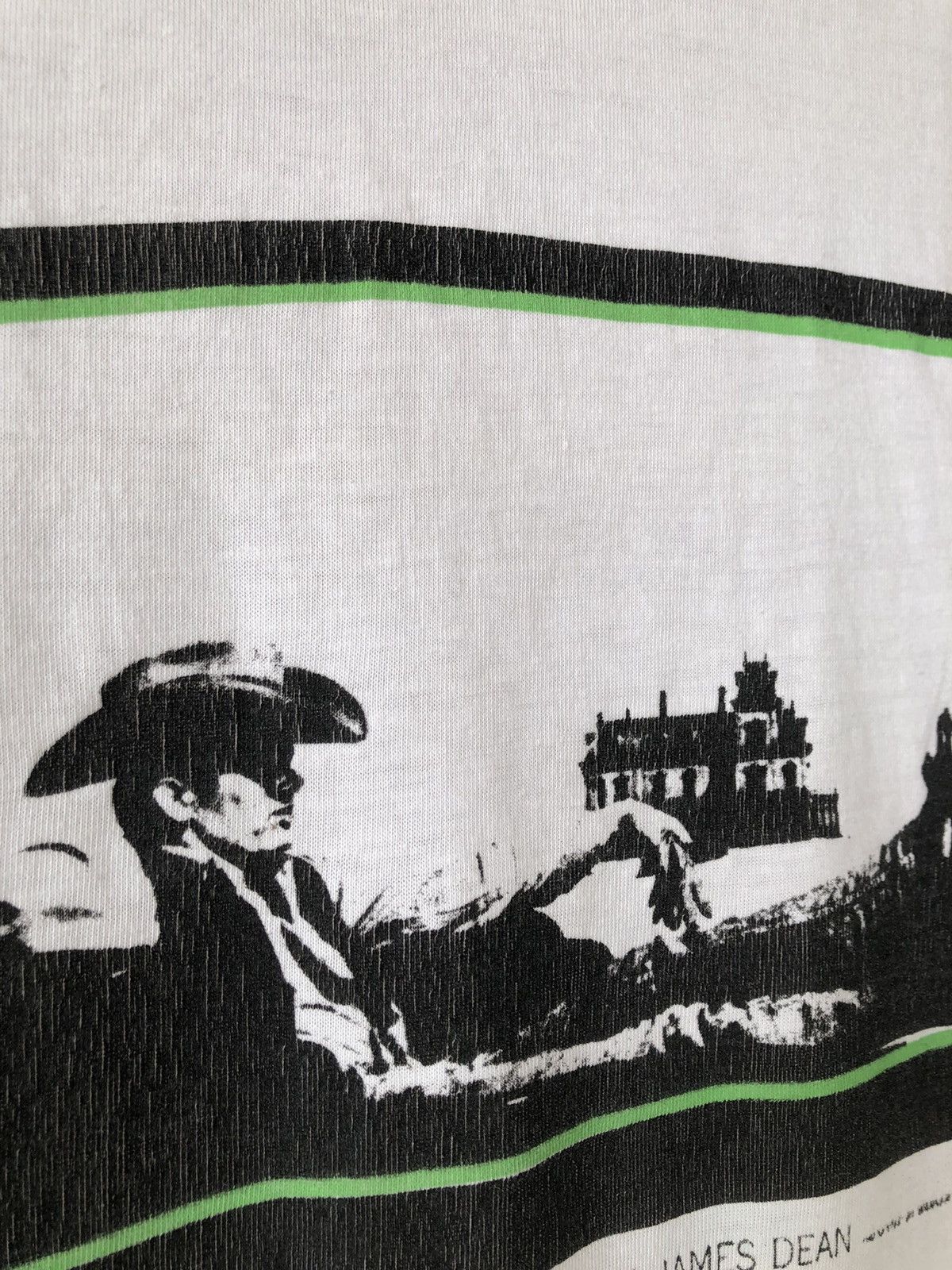 Vintage Vintage 80s James Dean GIANT Western Movie Size US L / EU 52-54 / 3 - 4 Thumbnail