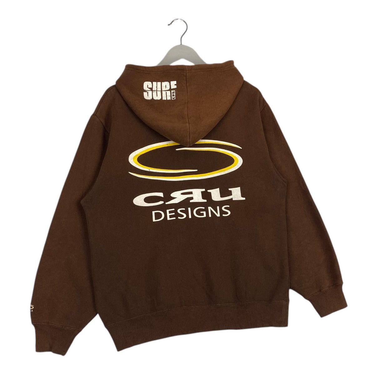 Designer × Vintage Vintage Cru Hoodie Sweater Embroidery Brown Size US M / EU 48-50 / 2 - 10 Thumbnail