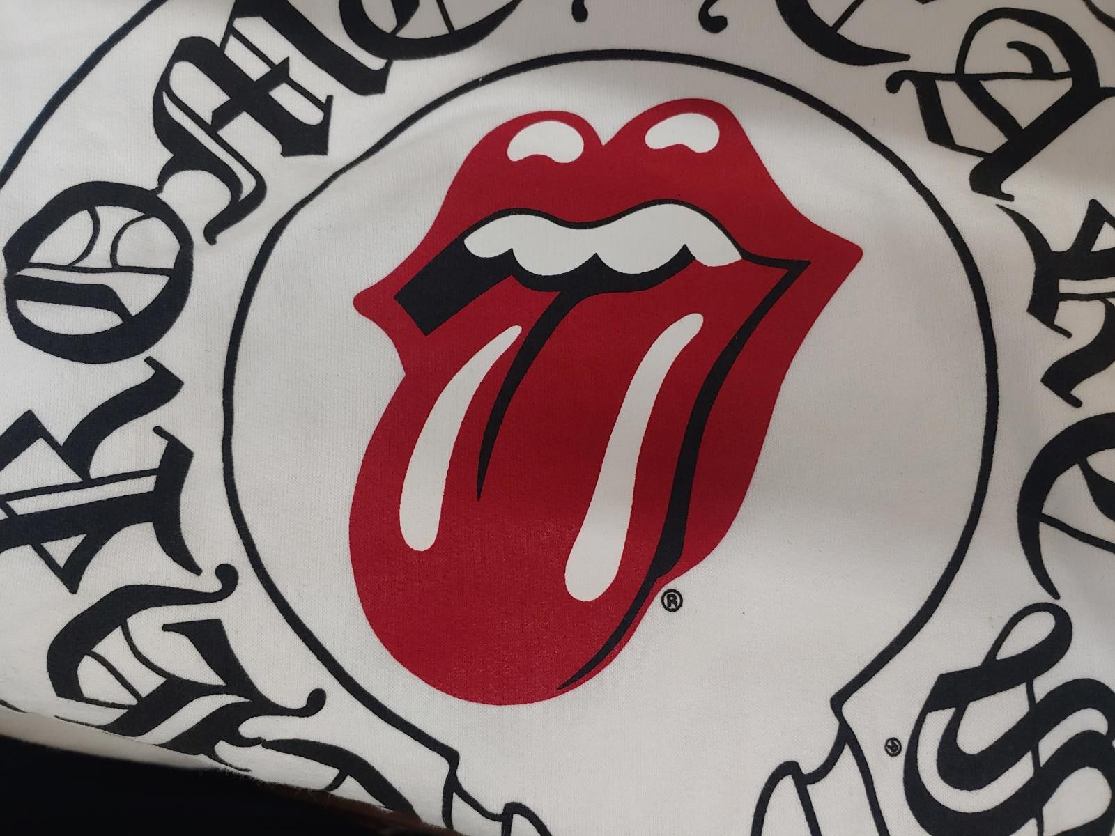 Chrome Hearts Chrome Hearts Rolling Stones Scroll Logo Hoodie in White Size US L / EU 52-54 / 3 - 9 Thumbnail
