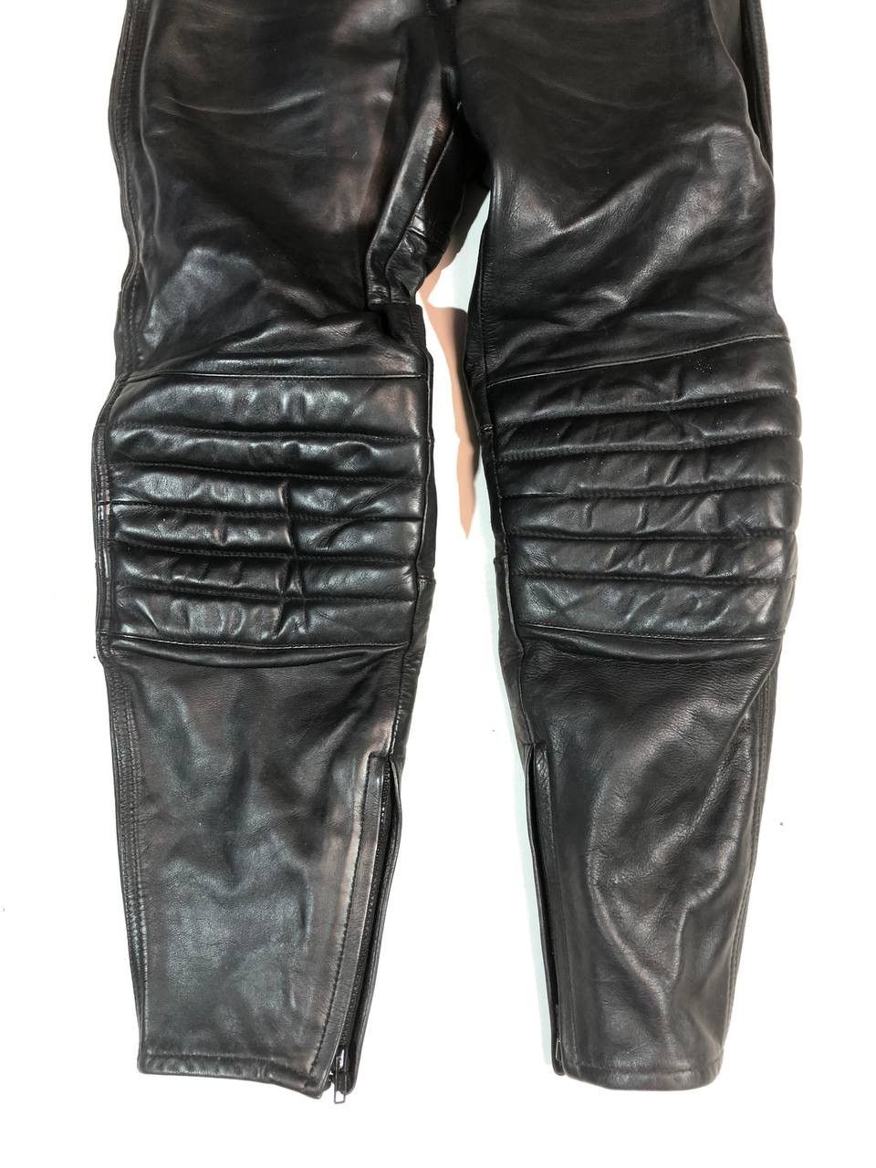 Vintage Vintage Racing Moto Biker Leather Pants Vintage Size US 26 / EU 42 - 2 Thumbnail