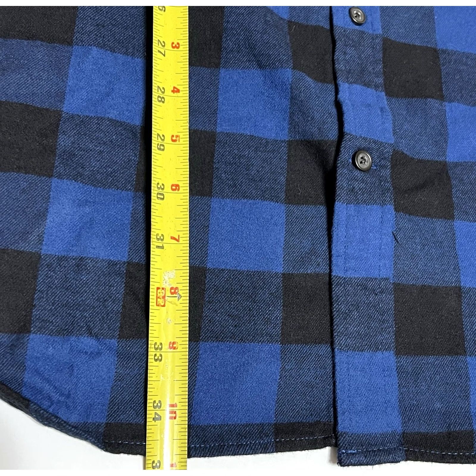Vintage St. John's Bay Flannel Shirt Mens 4XLT Super Soft Plaid Button Up Blue Big Tall Size US XXL / EU 58 / 5 - 5 Thumbnail