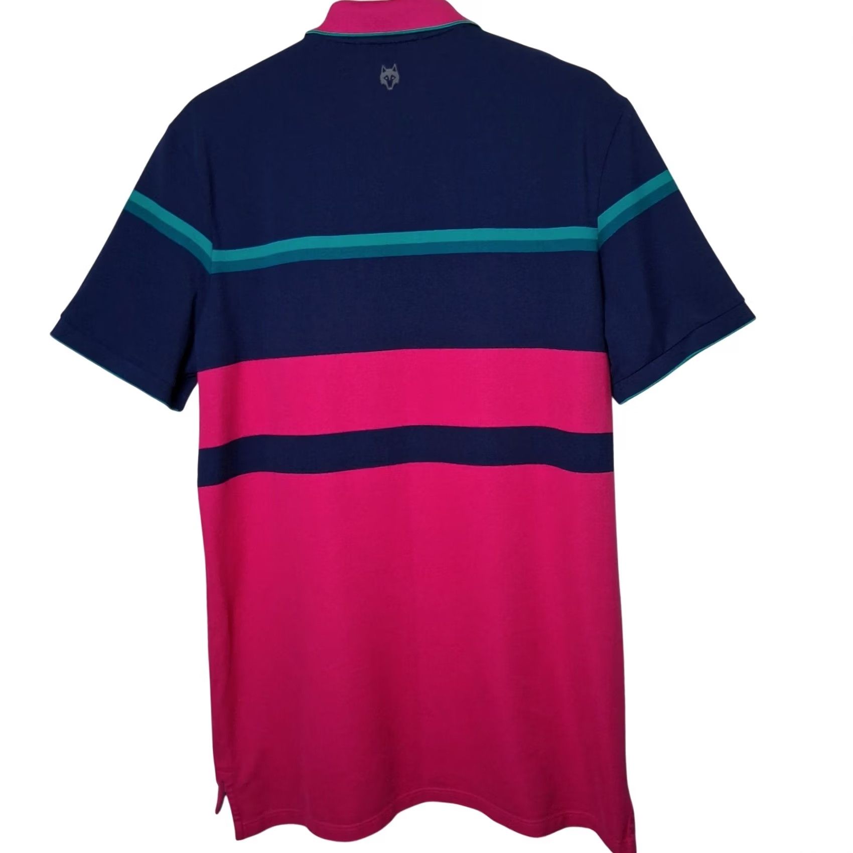 Vintage Greyson Polo Shirt Men M Woven Pima Cotton Blend Pink Blue Striped Golf Golfing Size US M / EU 48-50 / 2 - 3 Thumbnail