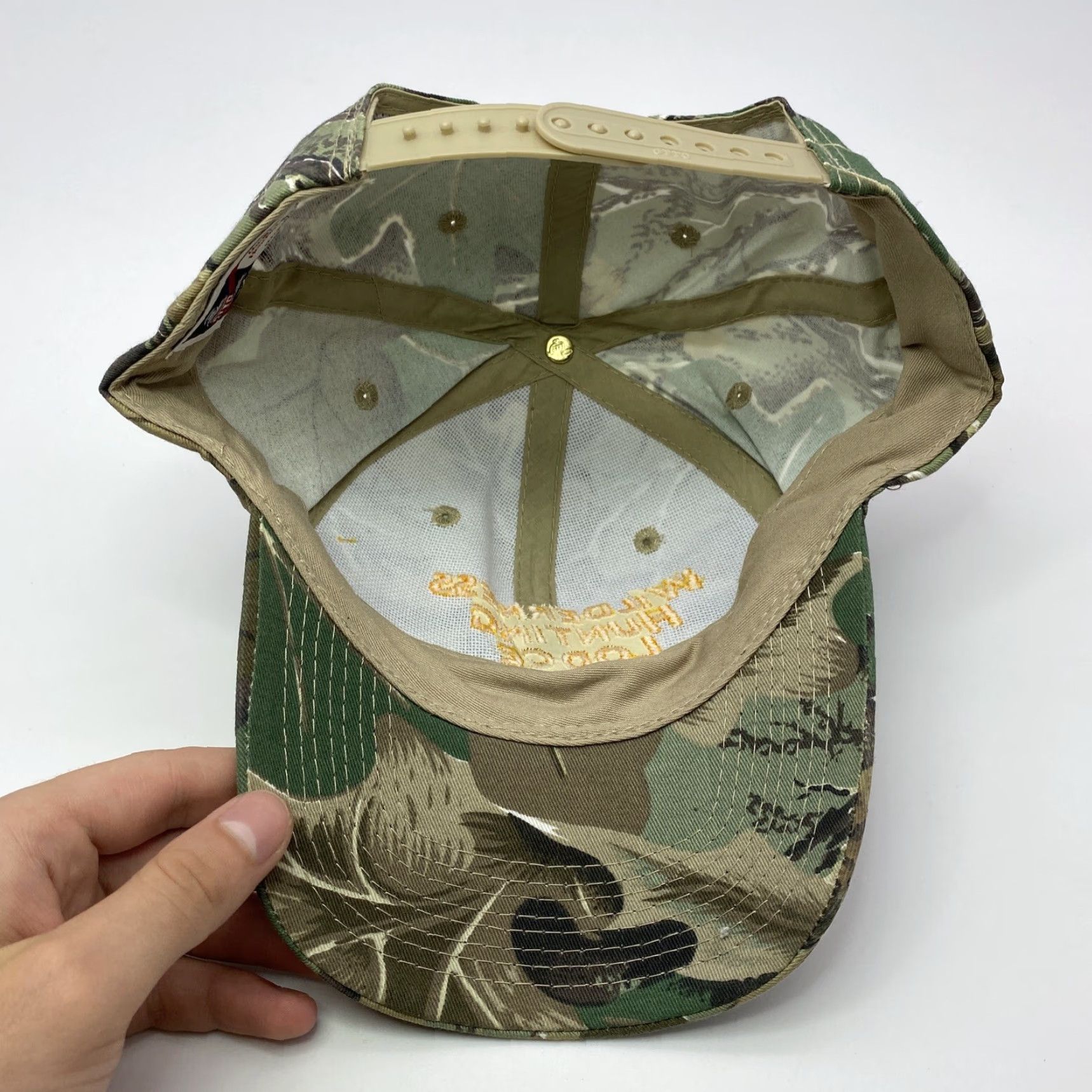 Vintage VINTAGE Otto Wilderness Hunting Lodge Monterey TN Snapback Cap Unisex Adults Adjustable Camouflage Twill Cotton Poly 90s Hunting Mens Womens Size ONE SIZE - 7 Thumbnail
