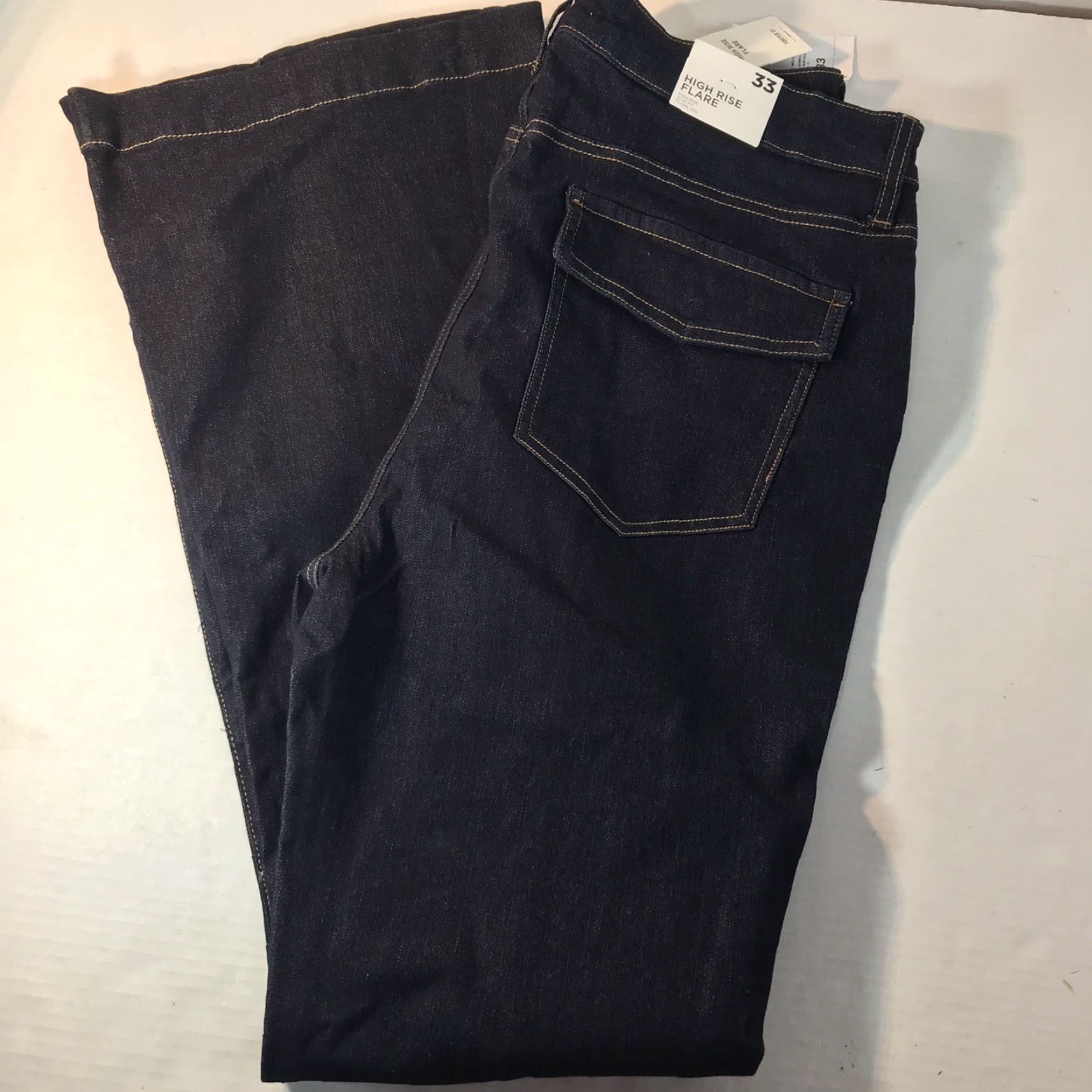 Forever 21 VINTAGE Forever 21 High Rise Flare Jeans Womens Size 33 Blue Denim Slim Fit 90s Bohemian Size 24" / US 00 / IT 34 - 2 Thumbnail
