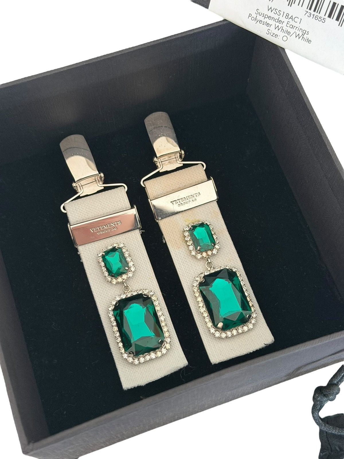 Vetements *RARE* VETEMENTS GVASALIA SUSPENDER EARRINGS BANDAID GEMS Size ONE SIZE - 8 Thumbnail