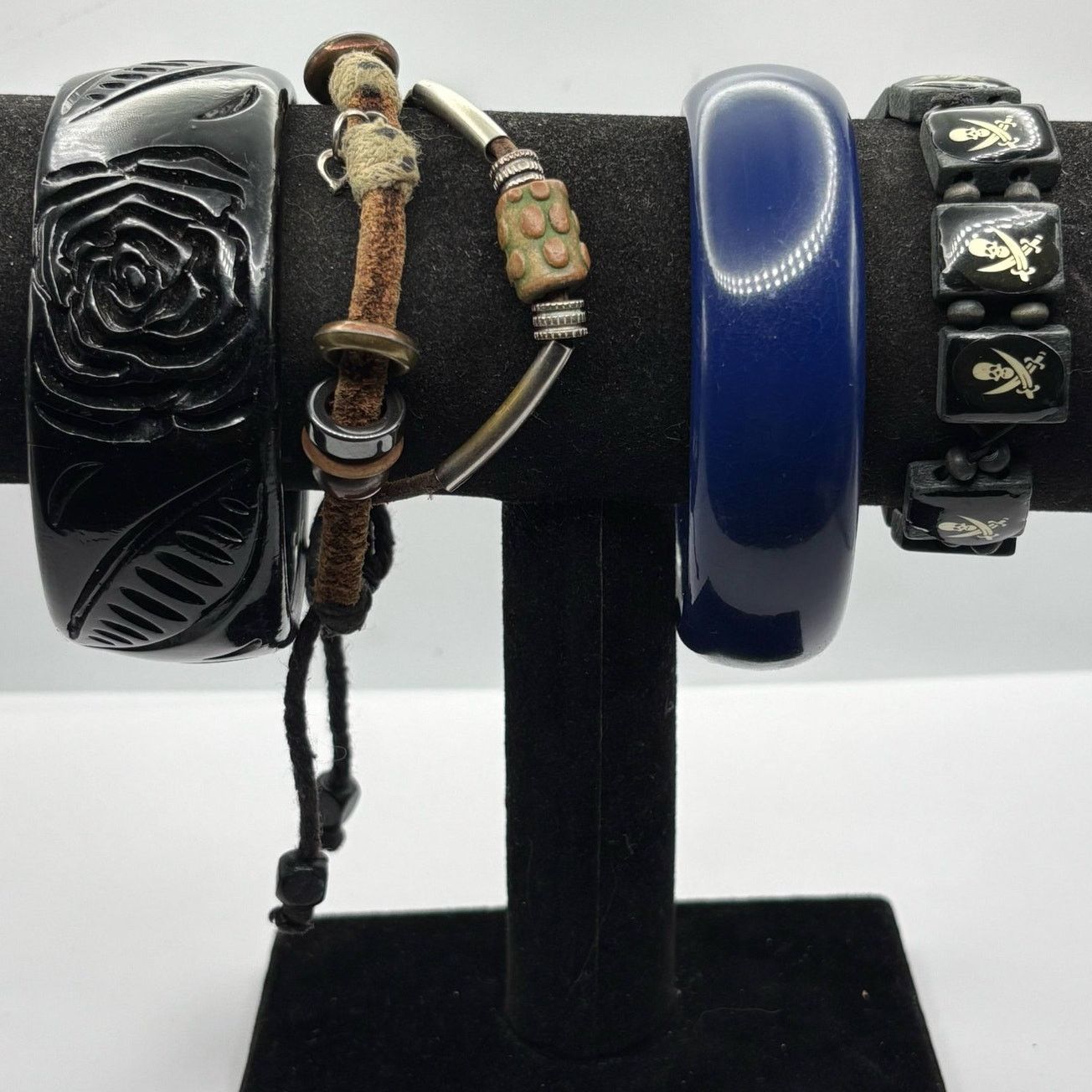 Other Black & Blue Floral Bracelet Bundle Size ONE SIZE - 1 Thumbnail