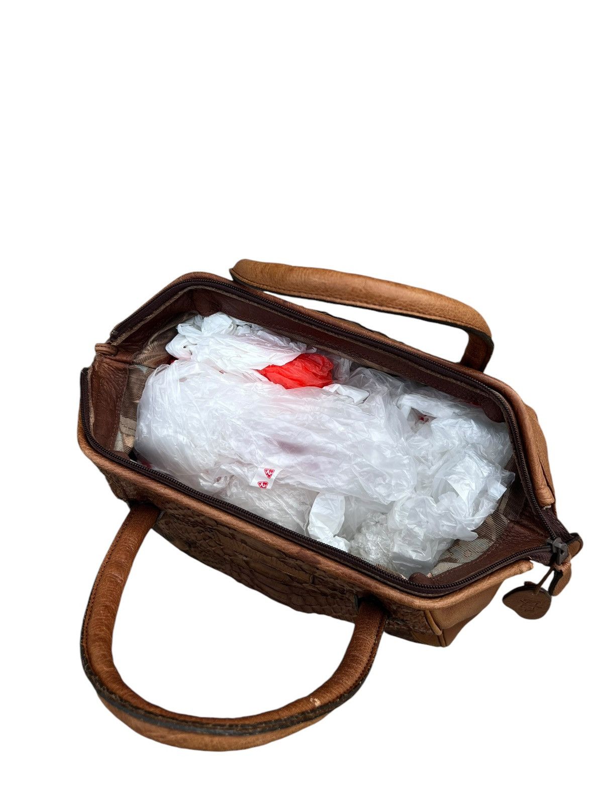 Leather Vintage Ibiza Japan Patina Python Snake Leather Doctor Bag Size ONE SIZE - 21 Thumbnail