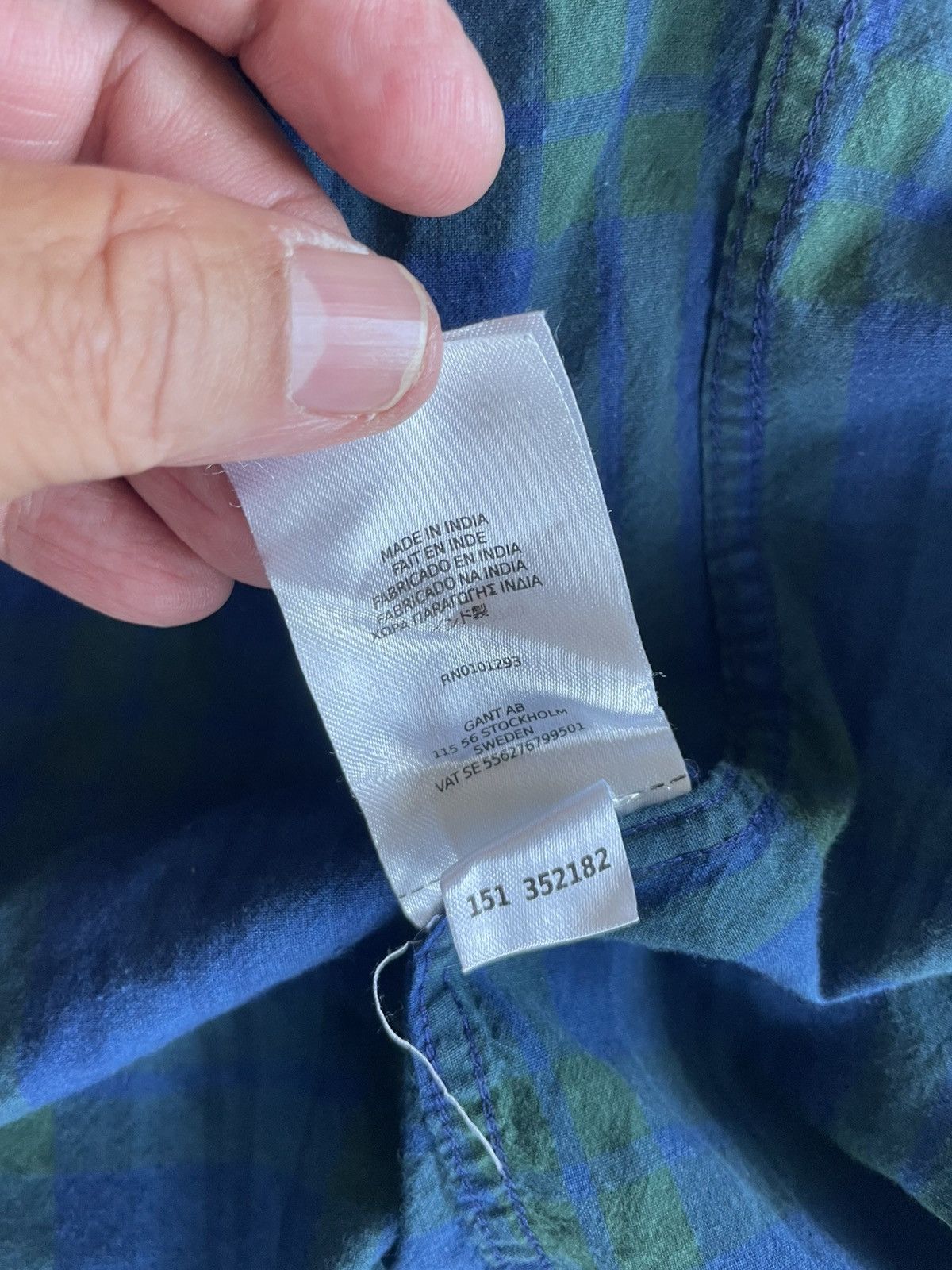 Gant Yale CO-OP Archive Indigo Madras plaid Size US S / EU 44-46 / 1 - 8 Thumbnail