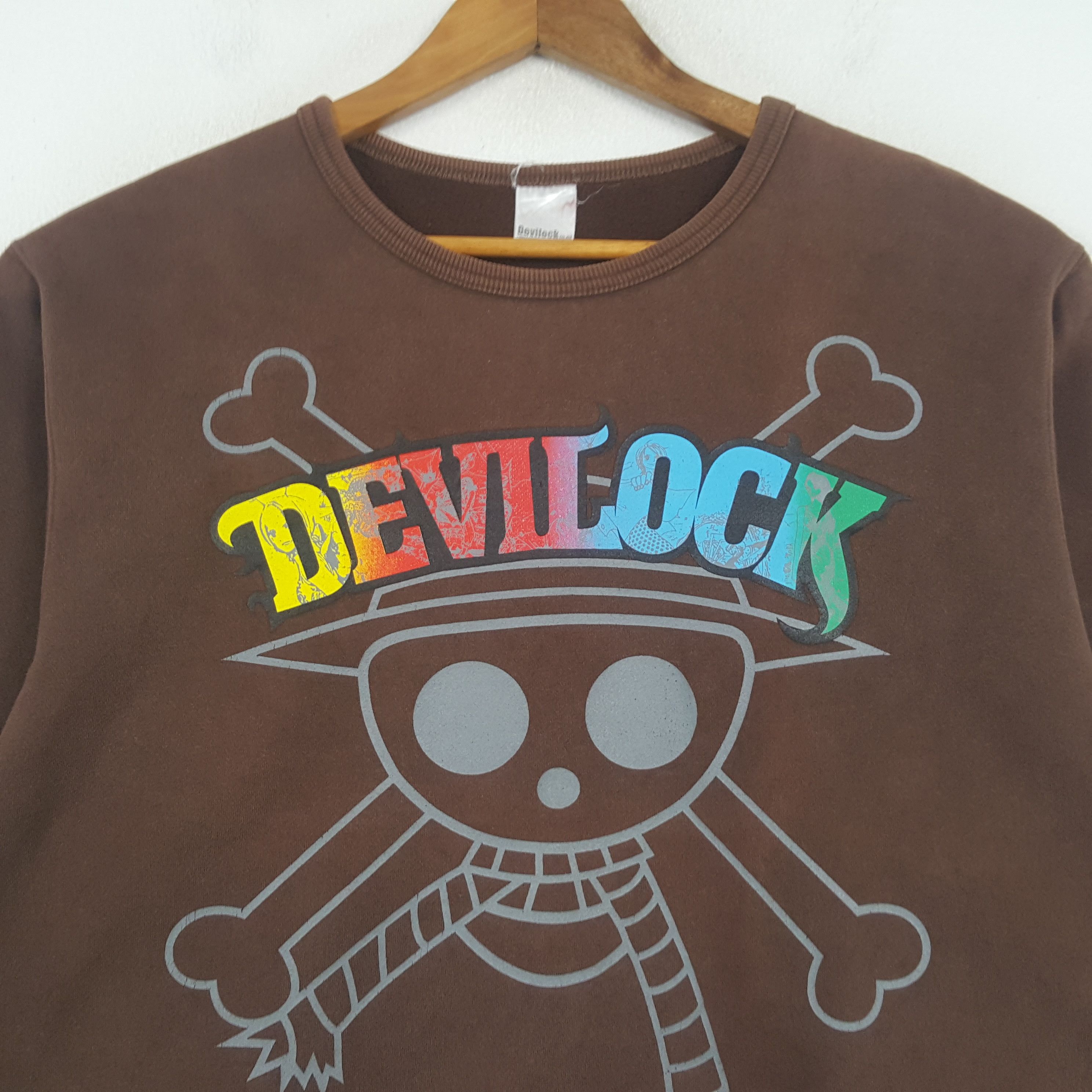Devilock × Vintage Vintage DEVILOCK x One Piece Japan Brand Sweatshirt C295N13 Size US M / EU 48-50 / 2 - 2 Thumbnail