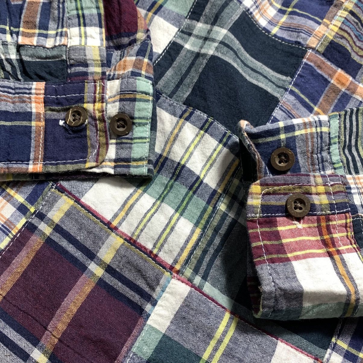 Vintage Thruxton Multi Plaid Patchwork Flannel Shirt Size US M / EU 48-50 / 2 - 11 Thumbnail