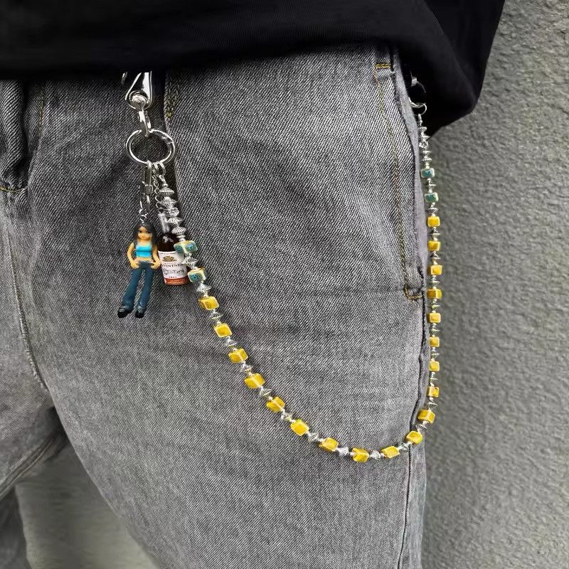 Jewelry Square Bead Cleanfit Pants Chain Bag Girls Bottled Size ONE SIZE - 1 Thumbnail